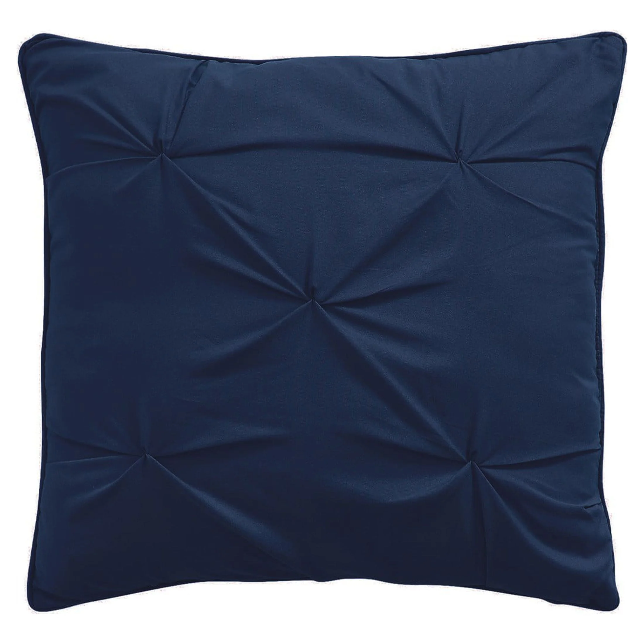 VCNY Home Carmen 4-Piece Navy Solid Pintuck Comforter Set, Queen - Womvr