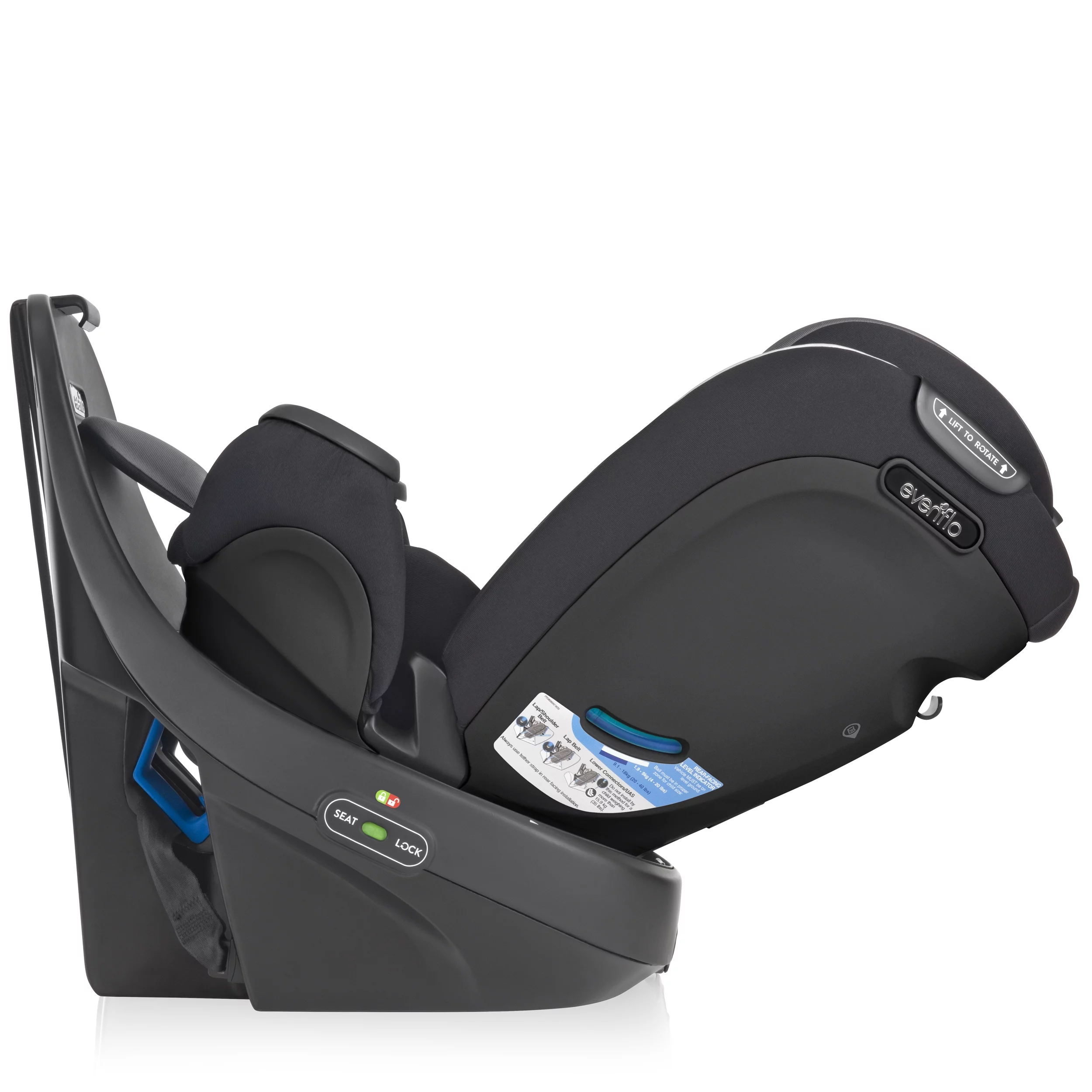 Evenflo Revolve360 Rotational All-In-One Convertible Car Seat (Amherst Gray) - Womvr