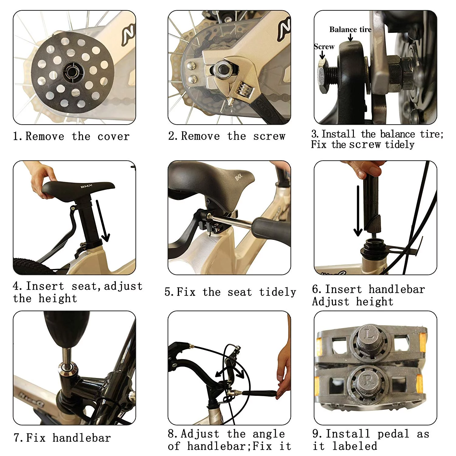 Nice C 12 In., BMX Kids Bicycle, Champagne - Womvr