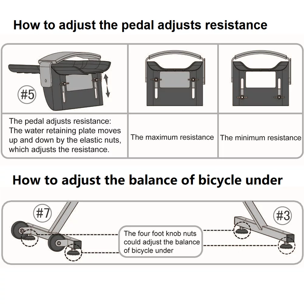 Latourreg Aquatic Sport Equipment 316L Stainless Steel Aquatic Bike in Swimming Pool Water Bike for Exercise - Womvr