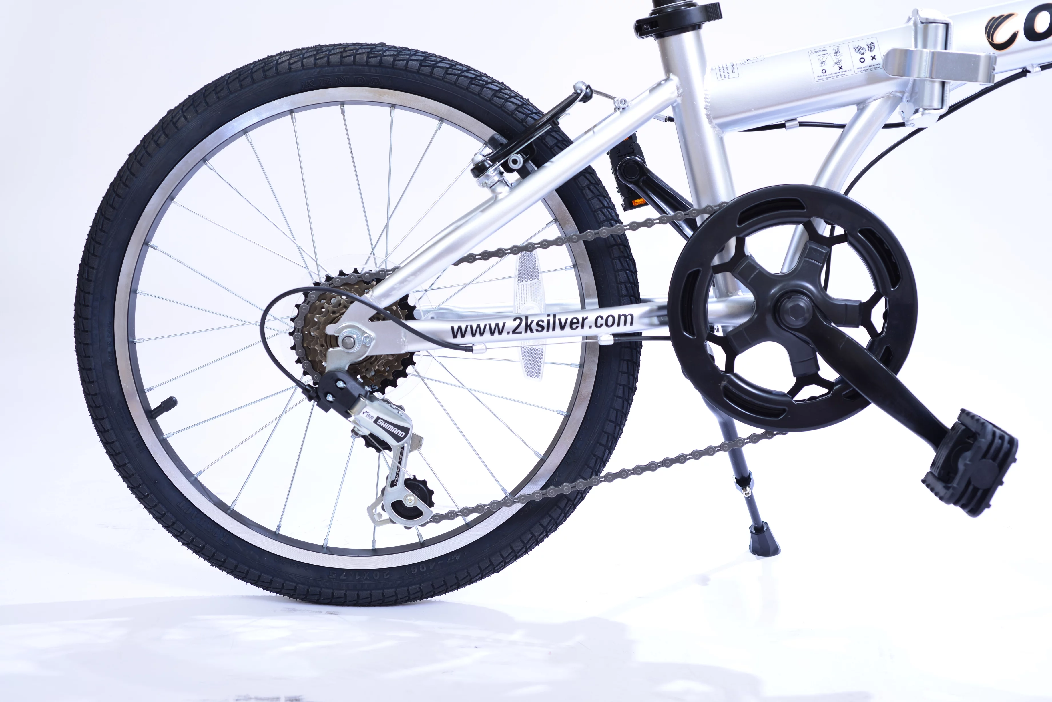 Columba PR20S1 Folding Bike Silver (PR20S1_SLV) - Womvr