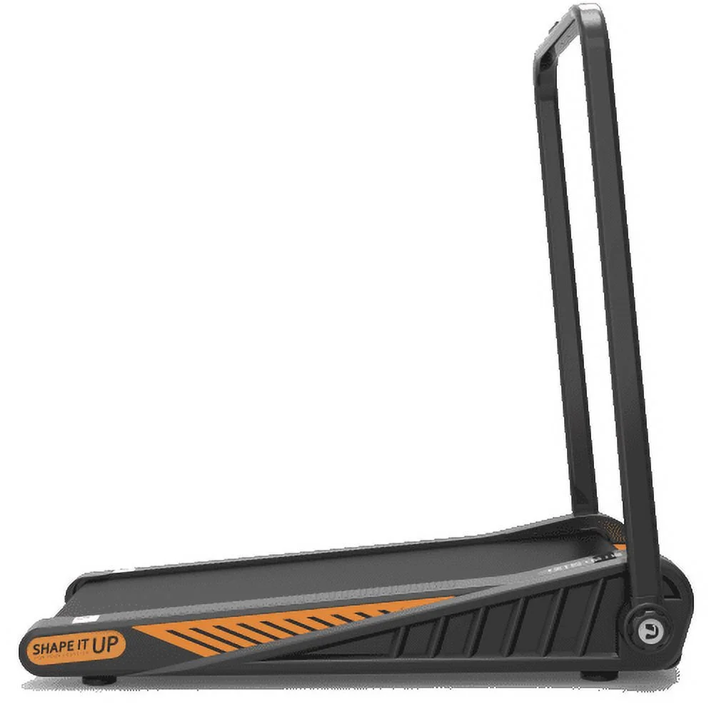 Mini Treadmill 2 in 1 Under Desk Treadmill with Handle, Folding Walking Pad 280 lb Capacity, 2.5HP Portable Treadmill with Remote Control and LED Display, Space Saving Treadmill for Home/Office Use - Womvr