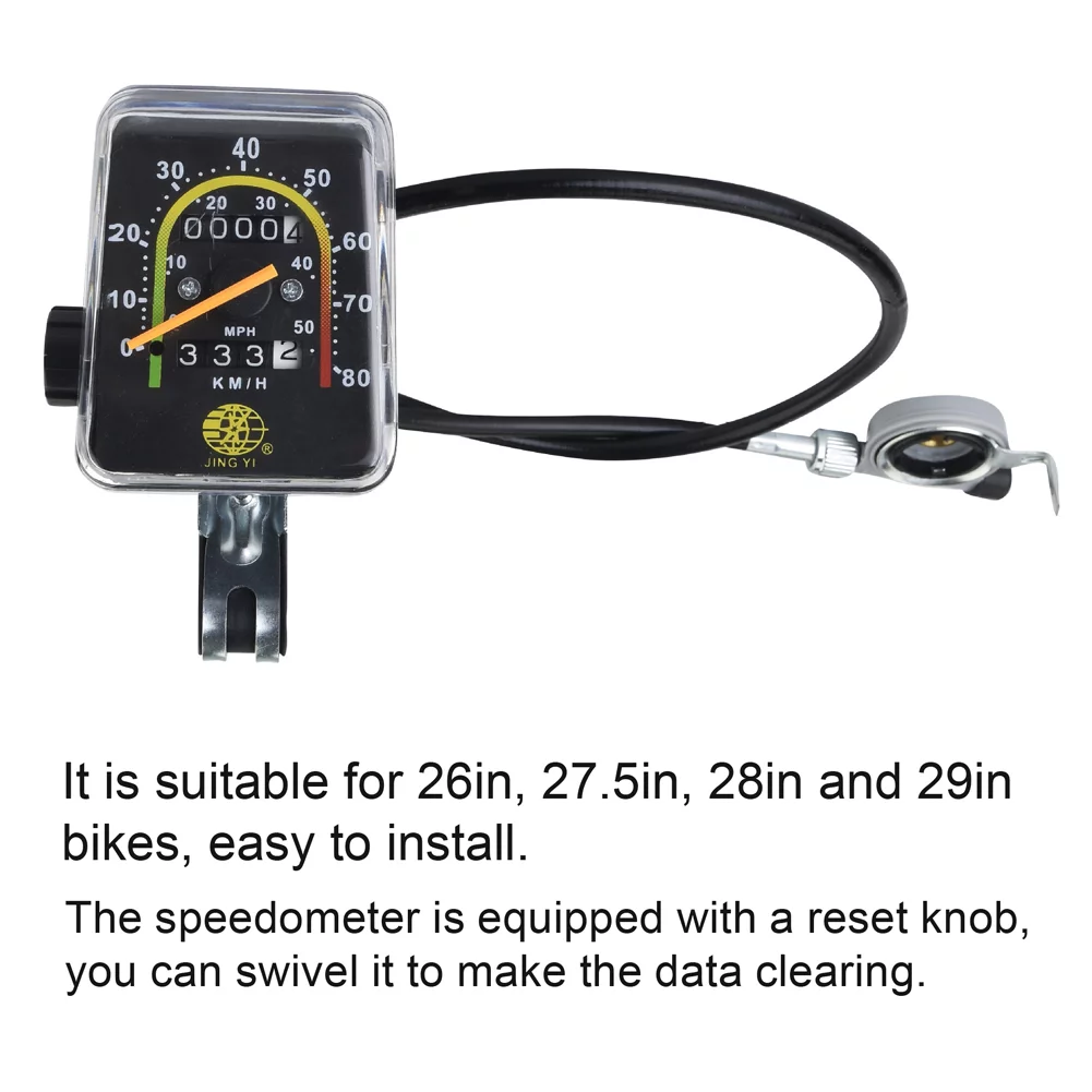 JING YI Biker Speedometer,28 Inch 29 Inch 27.5 Inch Bike Computer Waterproof Mountain Bike Code Computer Waterproof Mechanical Inch 29 Inch Code Table 27.5 Inch 28 Table 26 Inch 29 Inch Bikes Ammoon - Womvr