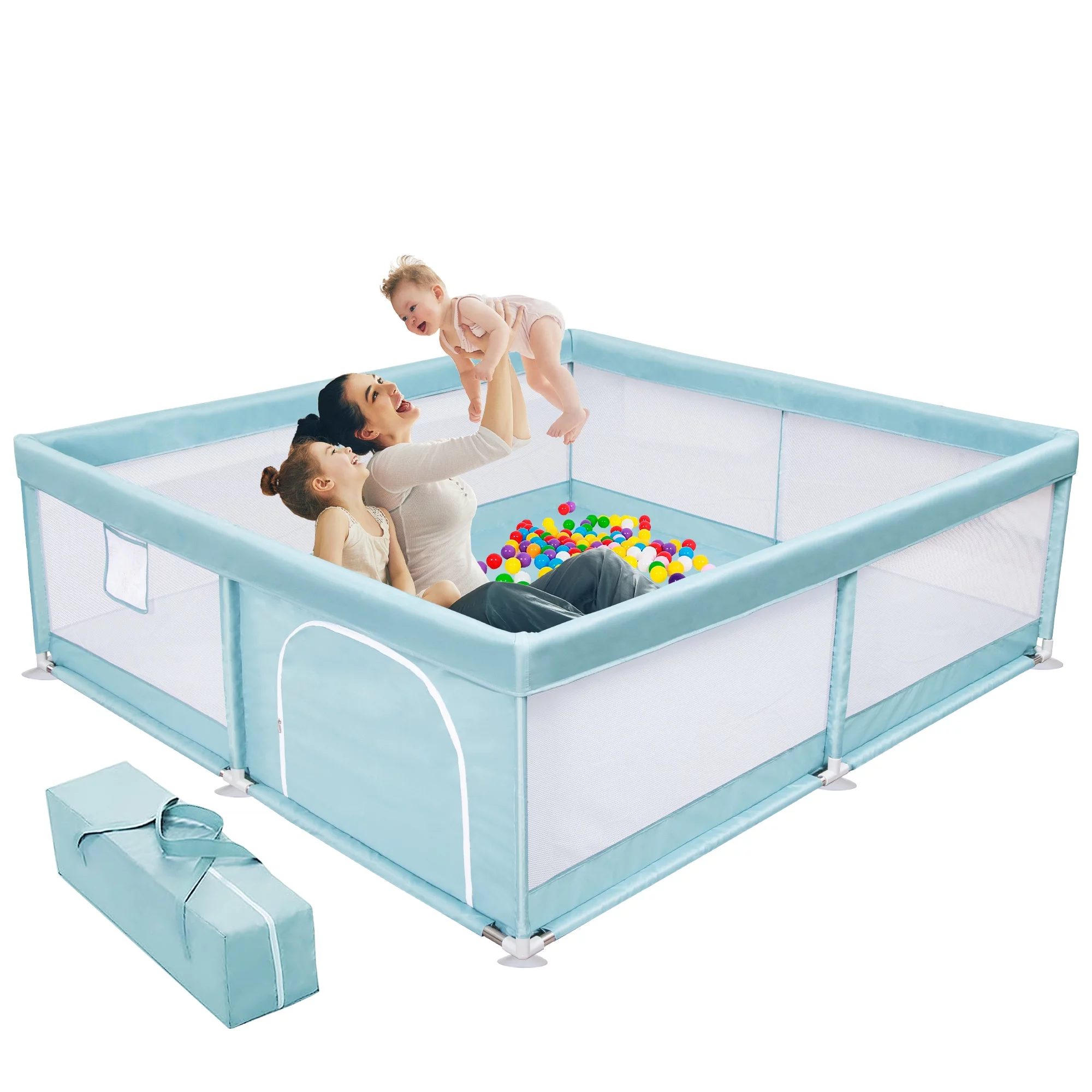 TEAYINGDE Baby Playpen Large Play Yard Fence for Toddlers,47