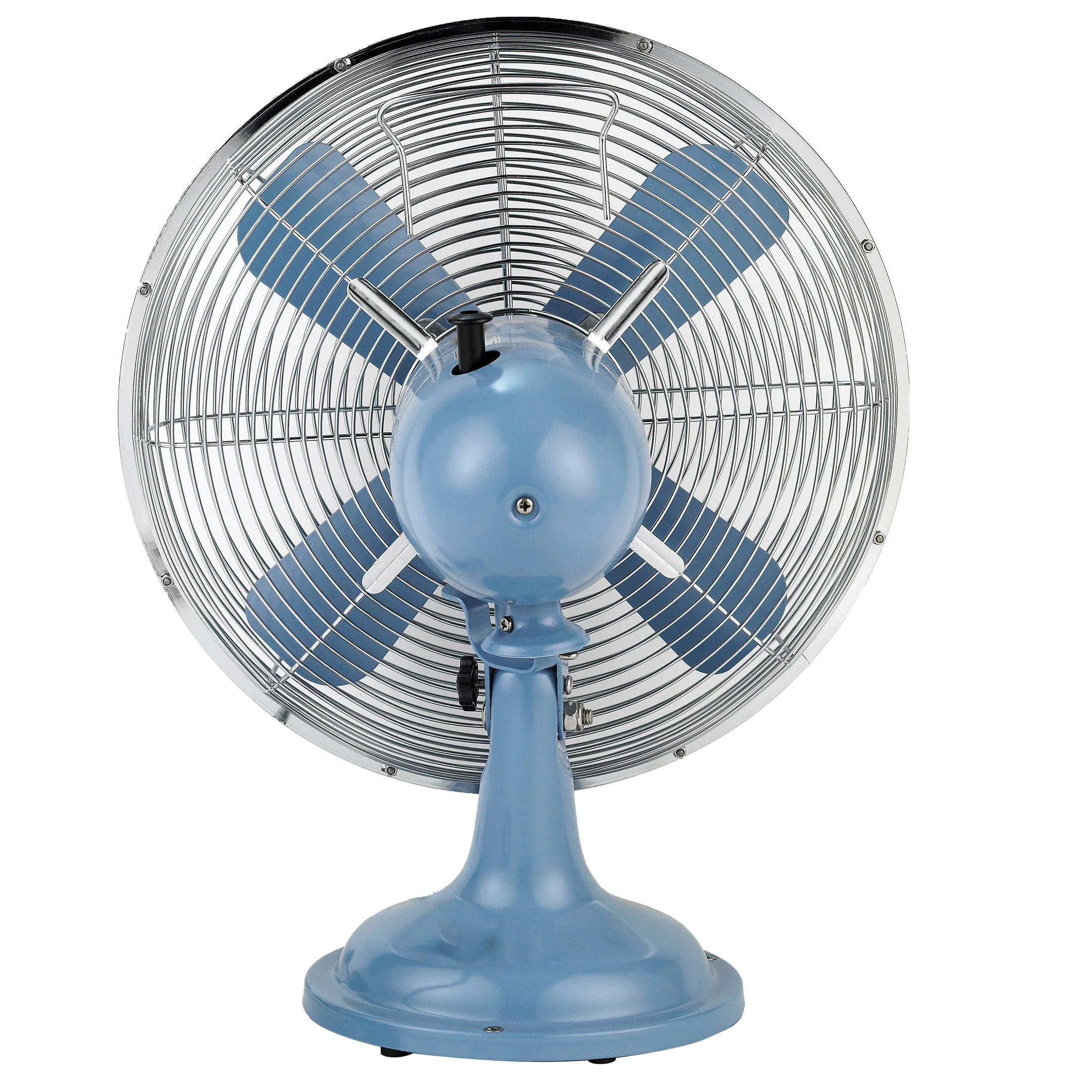 Better Homes & Gardens New 12 inch Retro 3-Speed Metal Tilted-Head Oscillation Table Fan Gold - Womvr