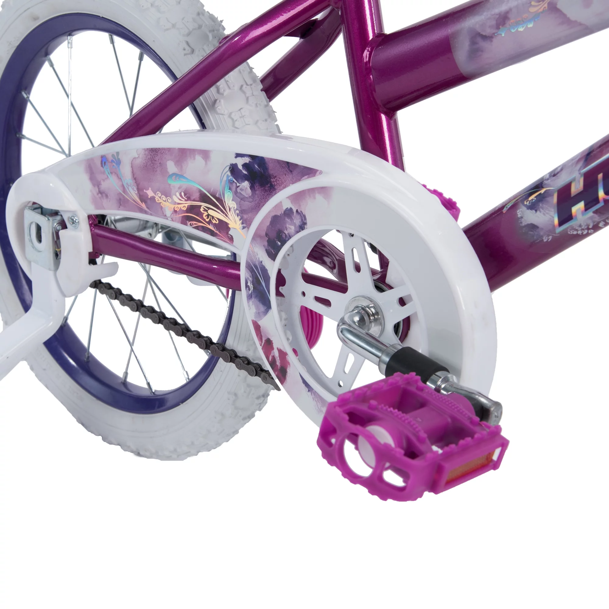 Huffy 16 in. Sea Star Kids Bike for Girls Ages 4 and up, Child, Metallic Purple - Womvr