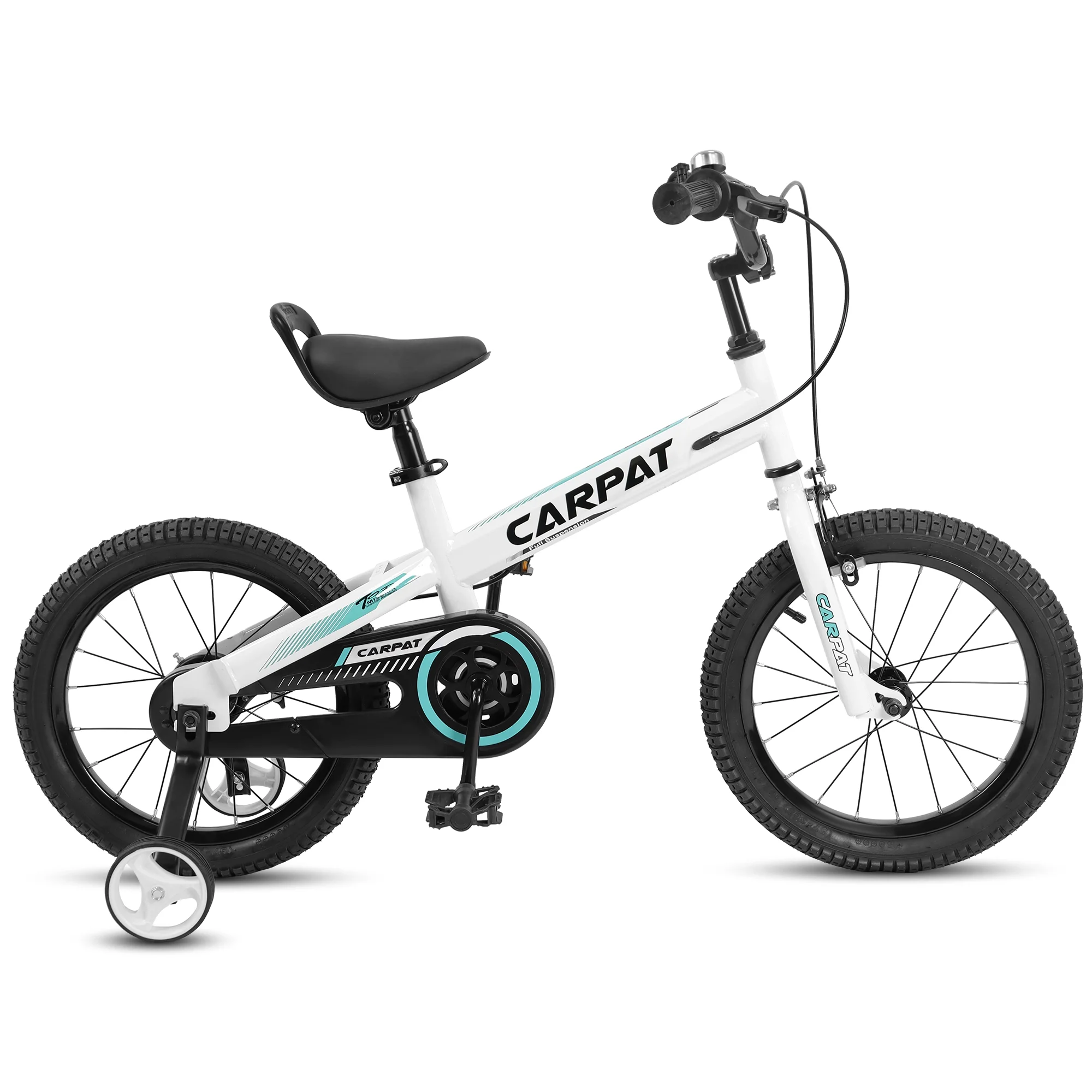 Toddler Bike 14 16 Inch, For Boys and Girls Ages 3-5 Years Toddler Bicycles with Training Wheels, Black - Womvr