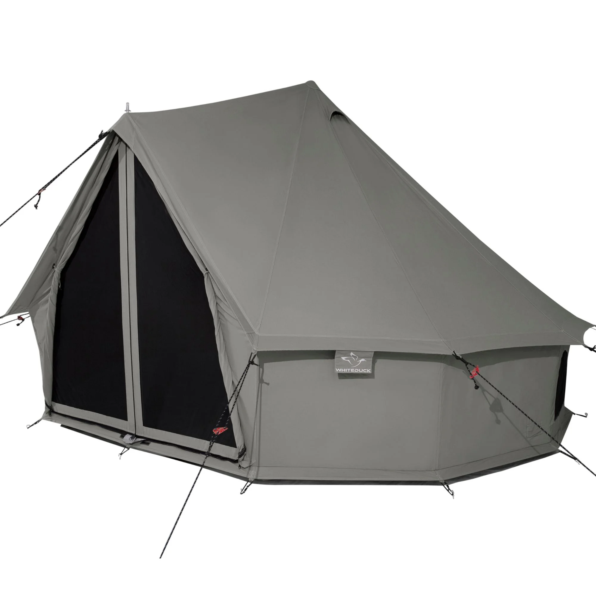 WHITEDUCK Regatta Canvas Bell Tent w/Stove Jack, Sandstone Beige, 13', Water Repellent 4-Season Camp - Womvr