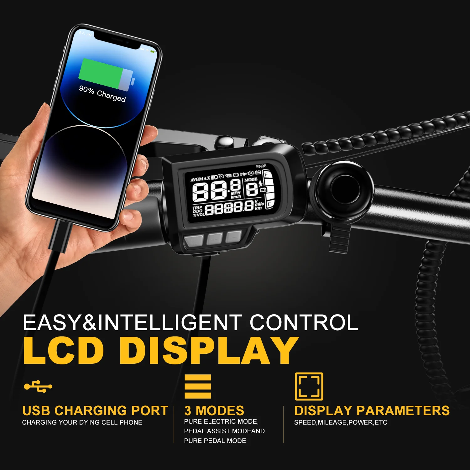 EUY Electric Bike 750W Motor, 20