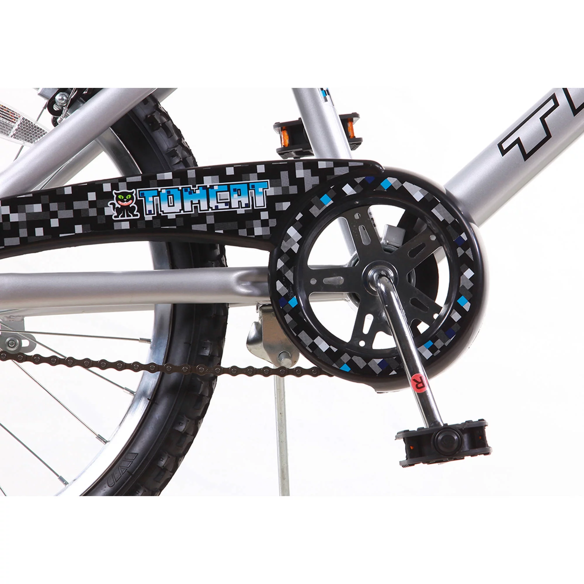 Titan Tomcat Boys BMX Bike with 20 In. Wheels, Blue and Silver - Womvr