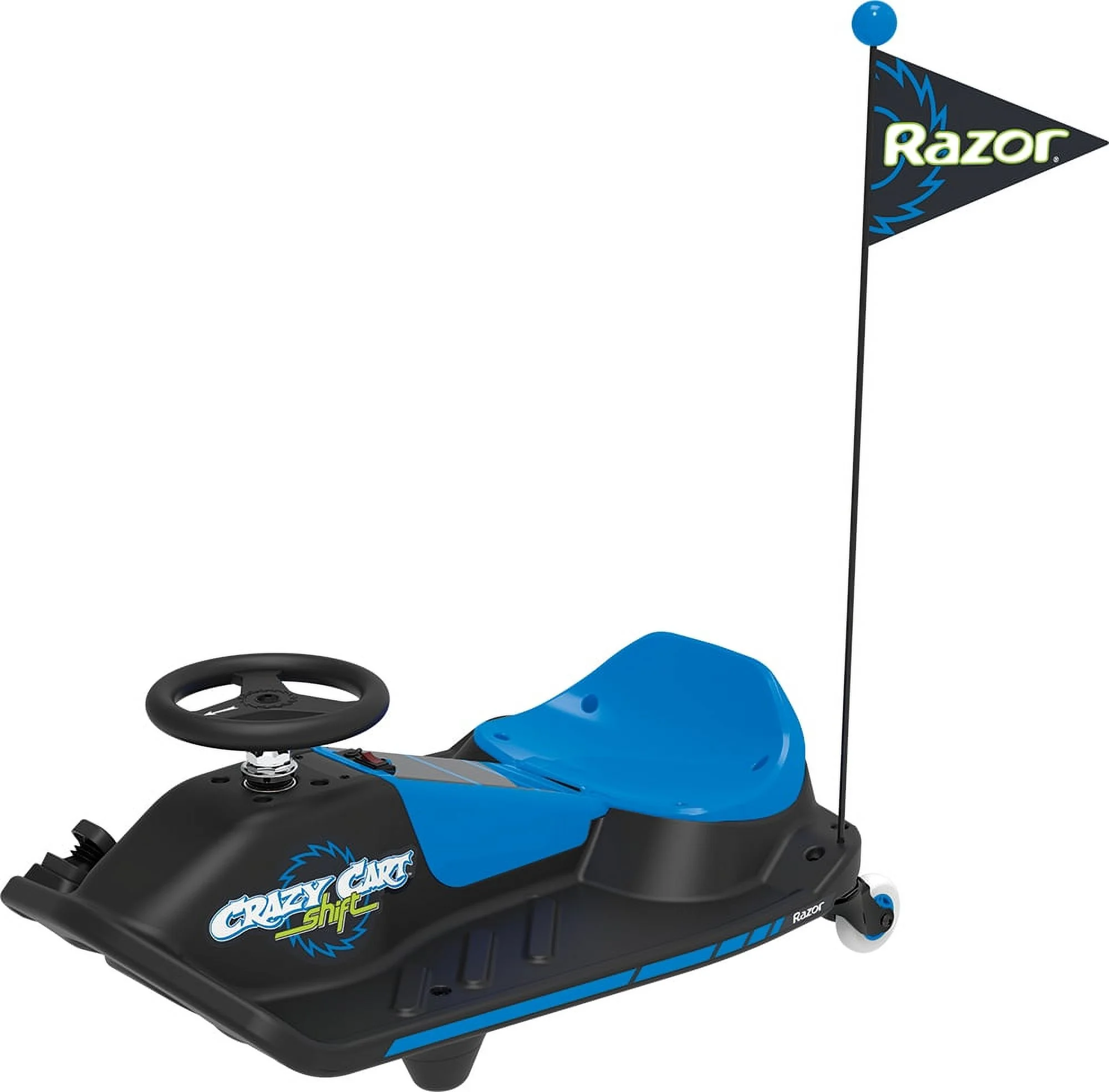 Razor Crazy Cart Shift - Blue, Electric Drifting Go Kart for Kids - 12V Powered Ride-On, Unisex - Womvr