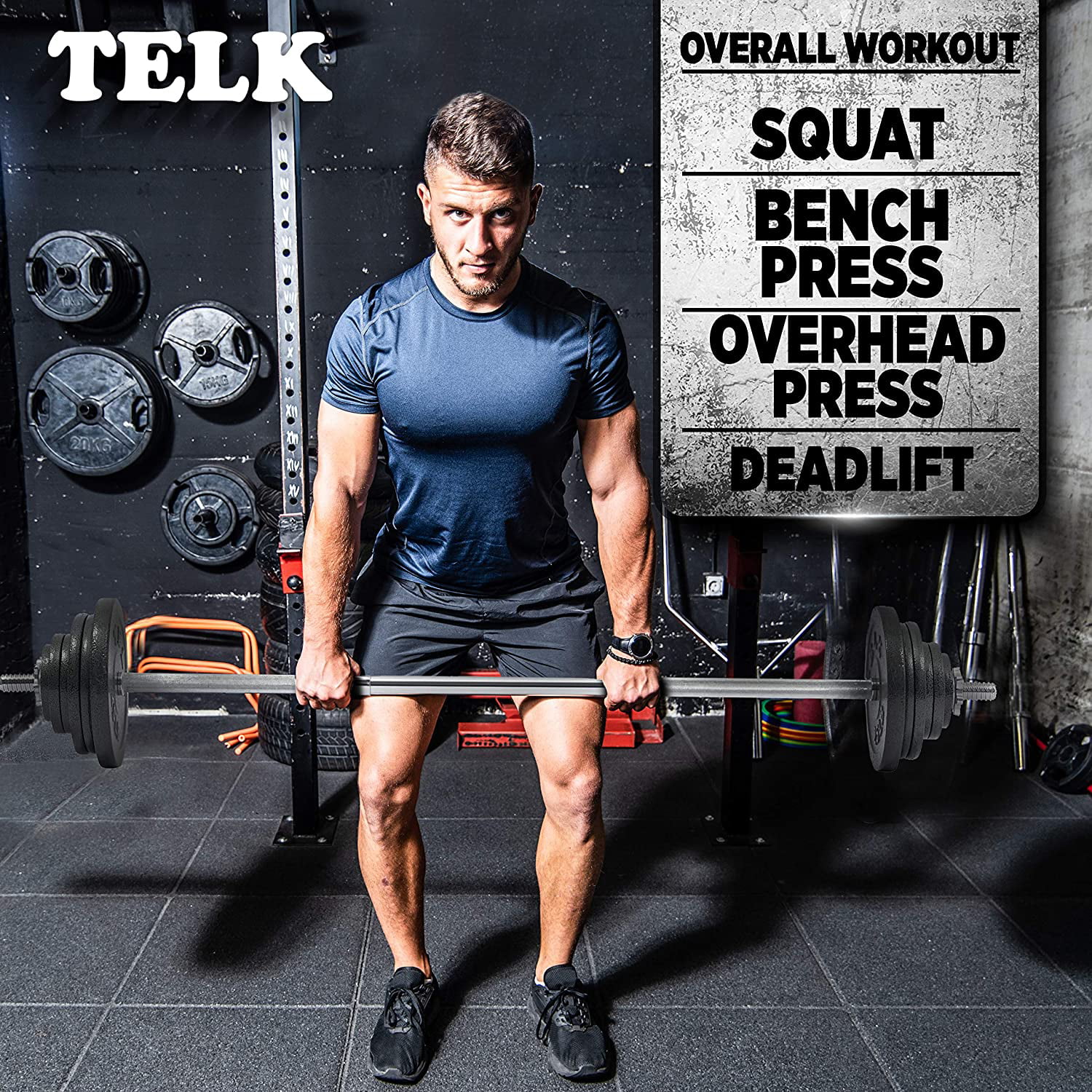 Telk Fitness Adjustable Dumbbells 45 Lbs., Hand Weights for Home Gym - Womvr