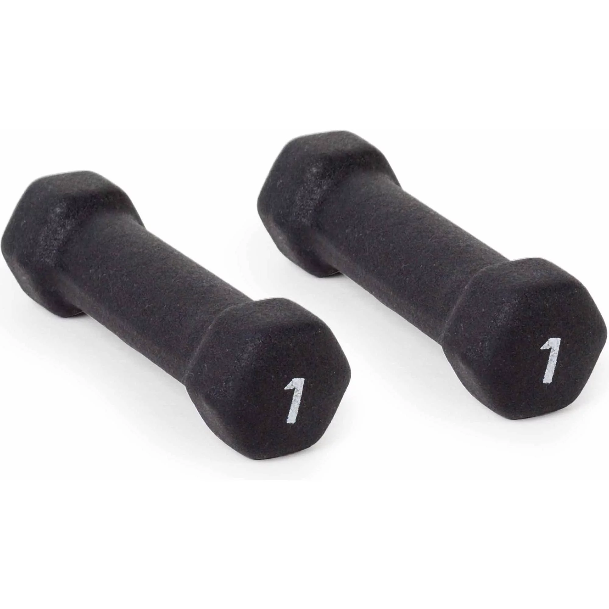CAP Barbell, 15lb Black Neoprene Dumbbell, Pair - Womvr