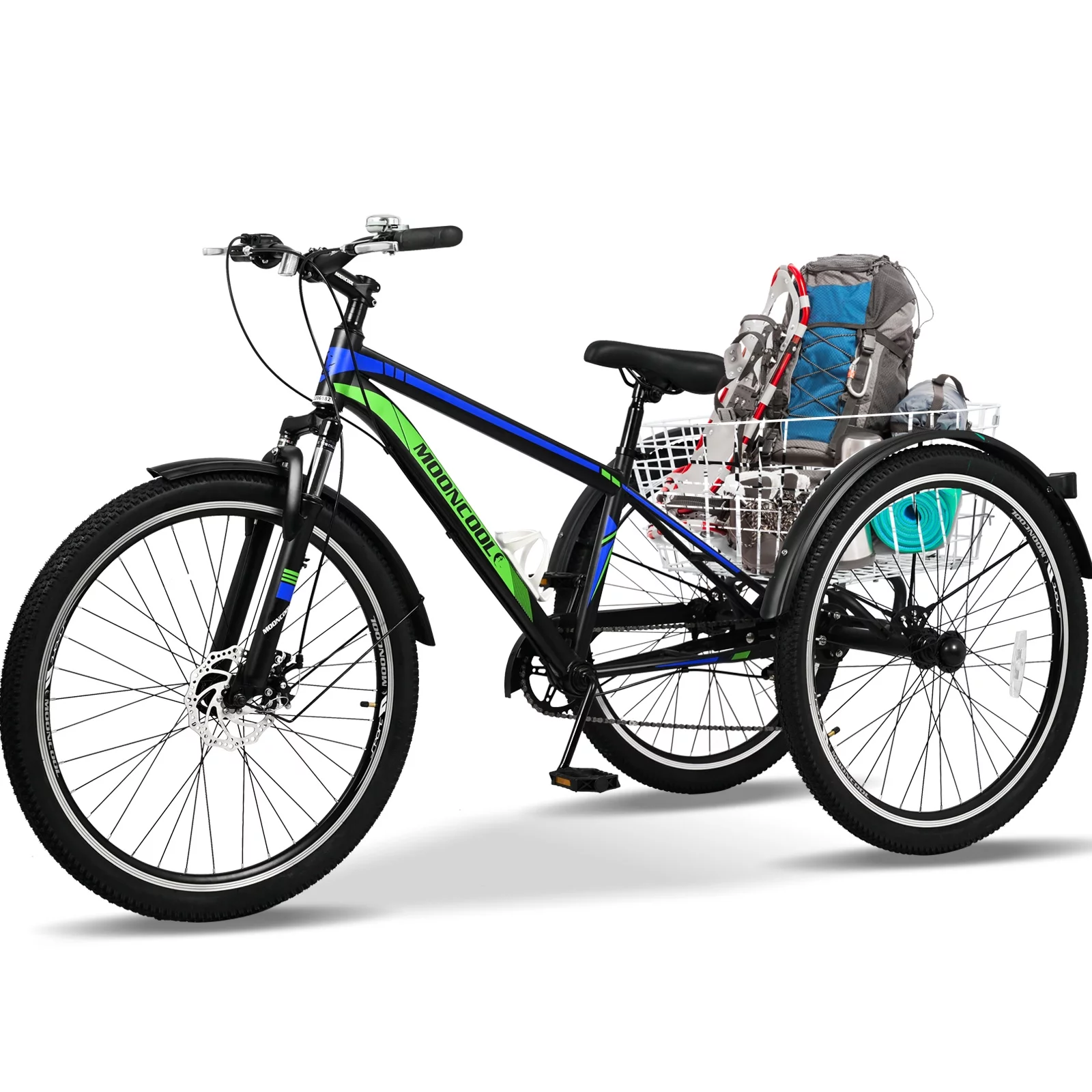 Lilypelle Adult Tricycle, 7 Speed Three Wheel Bicycles, 26