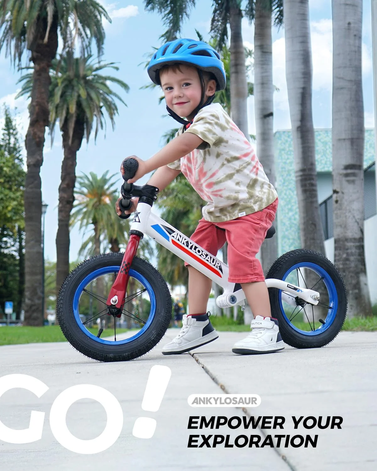 ANKLOSAUR No Pedal Balance Bike, 12