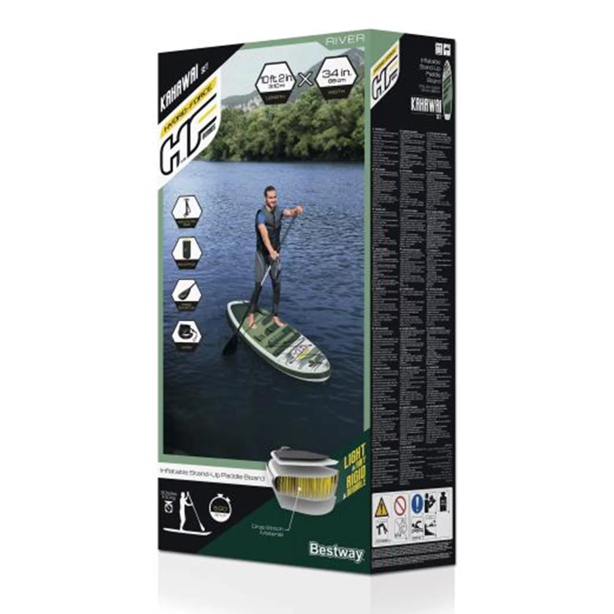 Bestway Hydro Force Kahawai Inflatable 10' Stand Up Paddle Board Water Set - Womvr