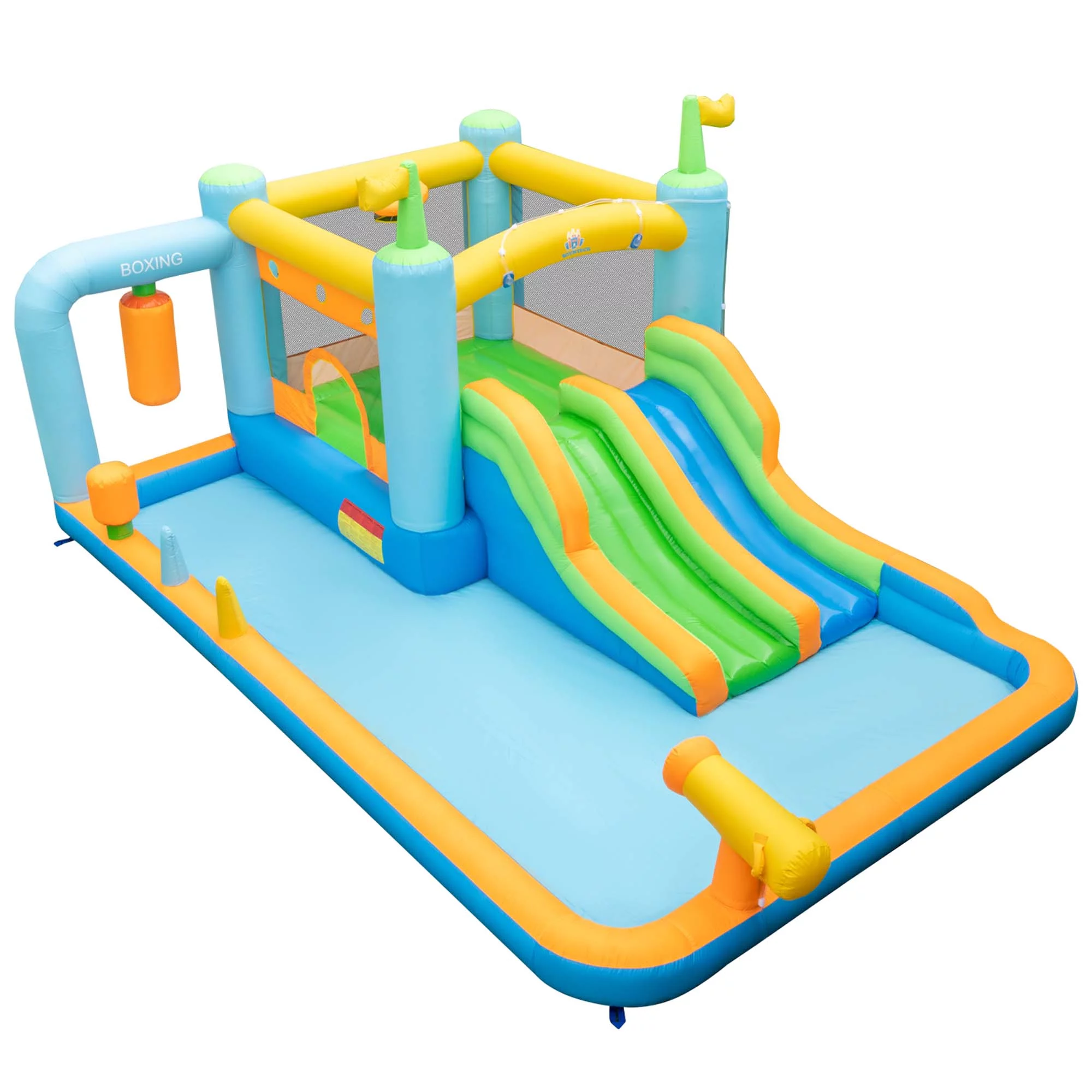 Costway Inflatable Water Slide Giant Kids Bounce House Park Splash Pool without Blower - Womvr