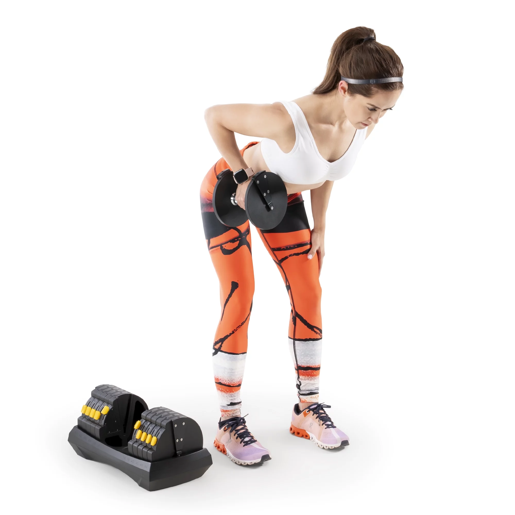 Marcy Adjustable Dumbbell System (SINGLE), 6 Dumbbells-in-1 up to 50lbs ADDB-6198 - Womvr