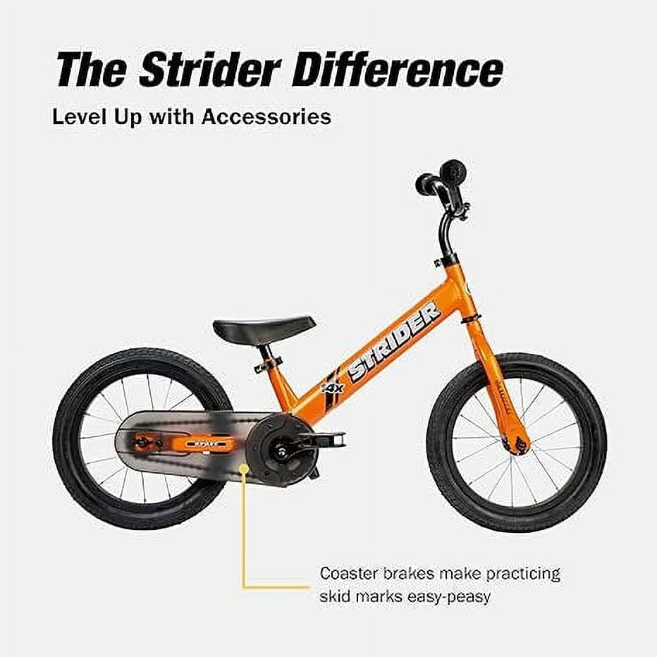 Strider - 14x Sport Balance Bike, Ages 3-7 Years, Pedal Conversion Kit Sold Separately - Awesome Blue - Womvr
