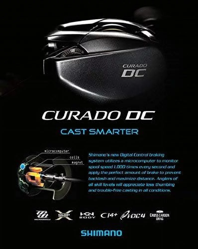 Shimano Fishing CURADO DC 150HG Low Profile Reels [CUDC150HG] - Womvr