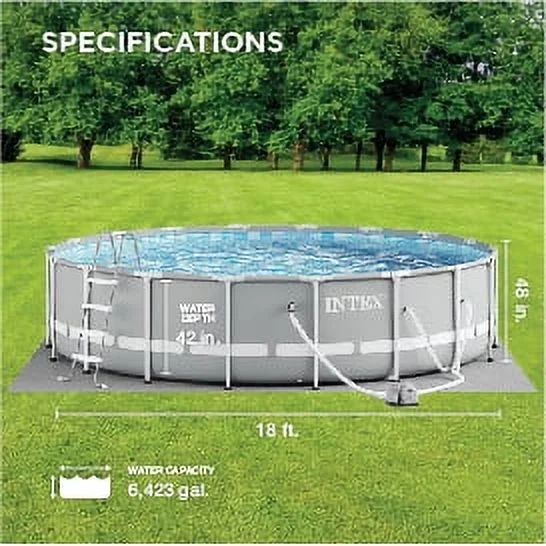 Intex 18Ft X 48In Prism Frame Premium Pool Set - Womvr