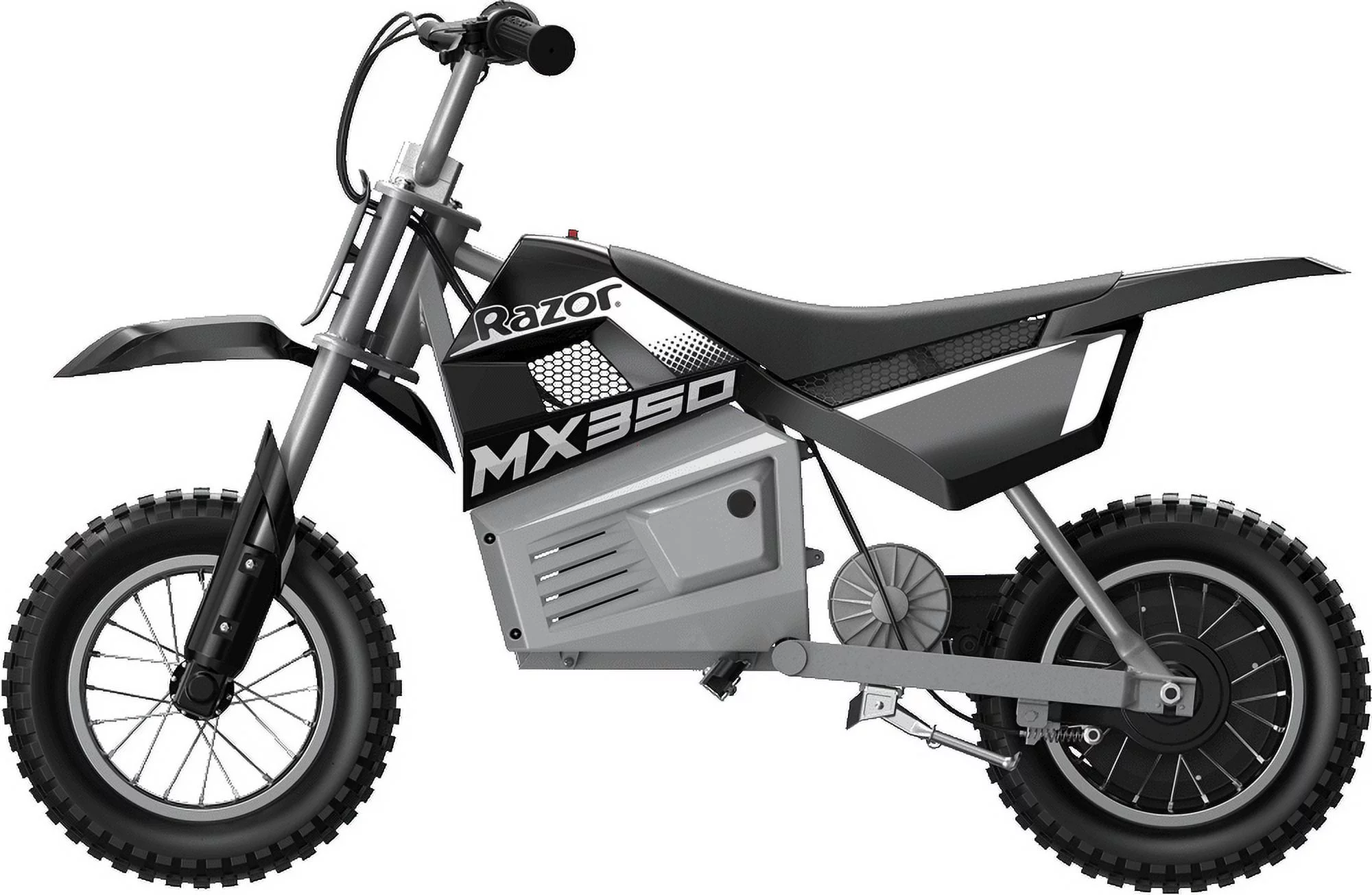 Razor Dirt Rocket MX350 - Black with Decals Included, 24V Electric-Powered Dirt Bike for Kids 13+ - Womvr