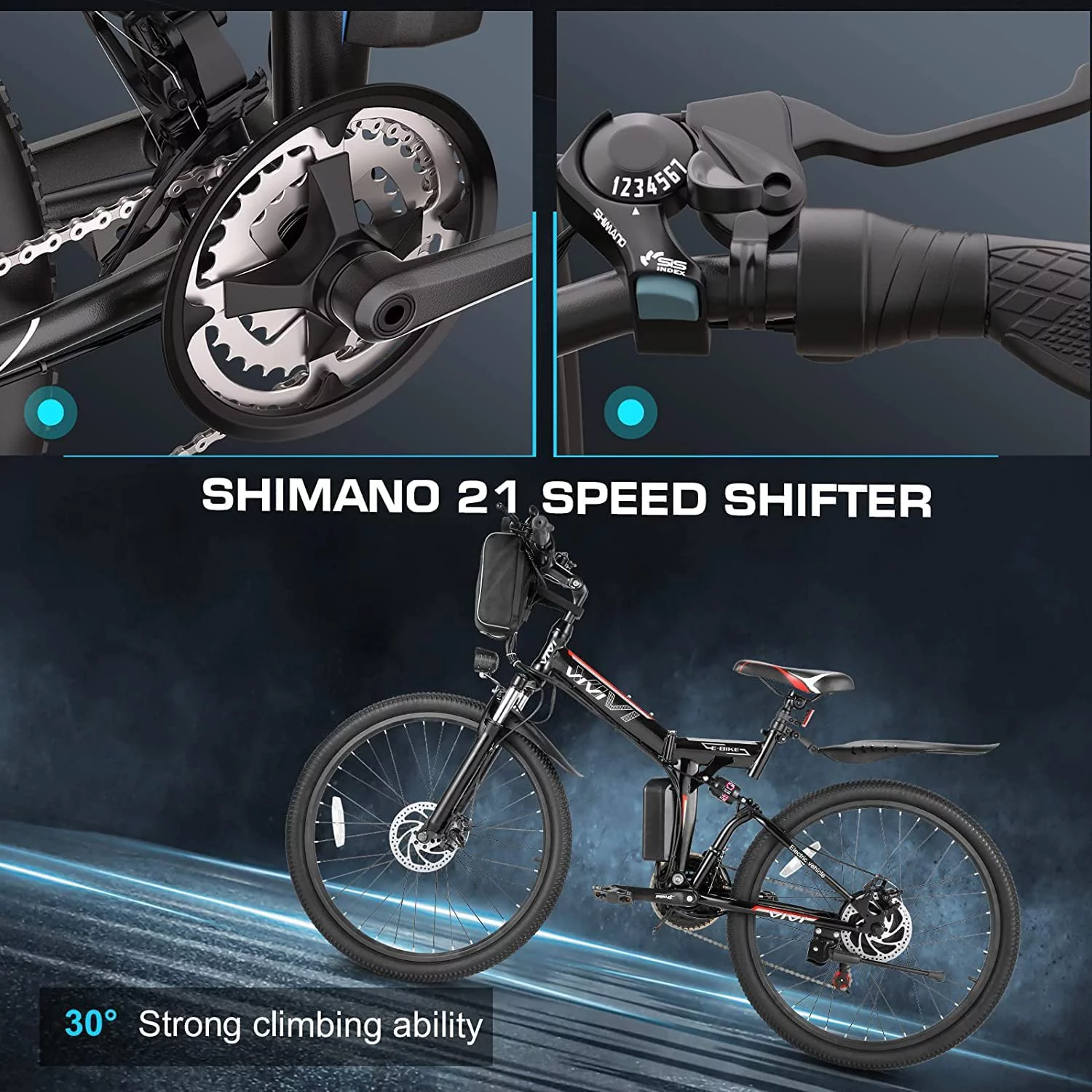 Vivi Electric Bike for Adults 26