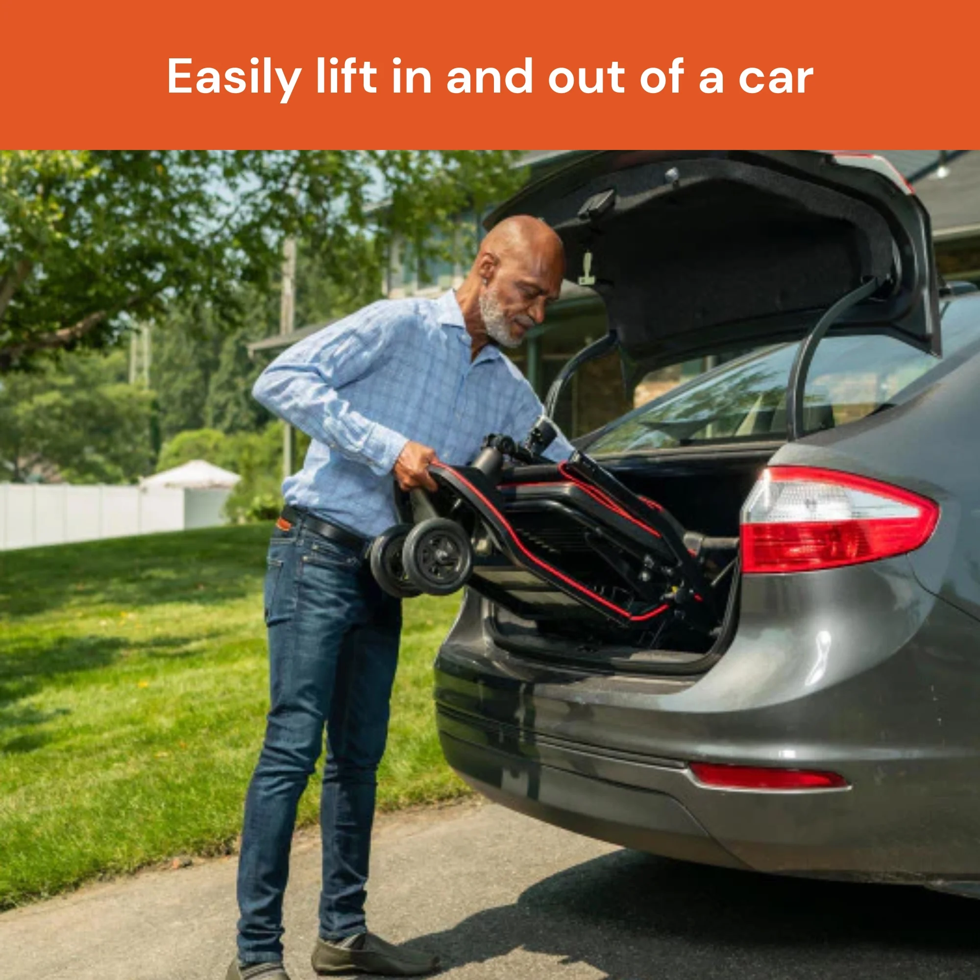 Feather Mobility Electric Wheelchair Scooter - Foldable, Travel Mobility Scooter, 37 lbs, 1 Ct - Womvr