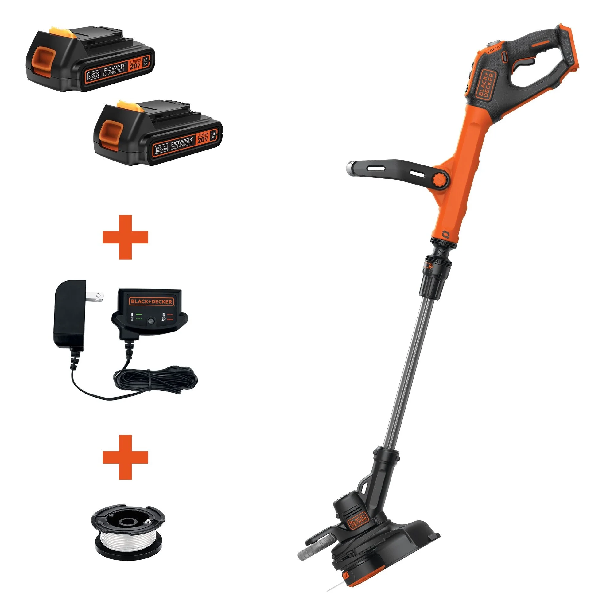 BLACK+DECKER 20V MAX* String Trimmer/Edger, 12-Inch, (LSTE525) - Womvr
