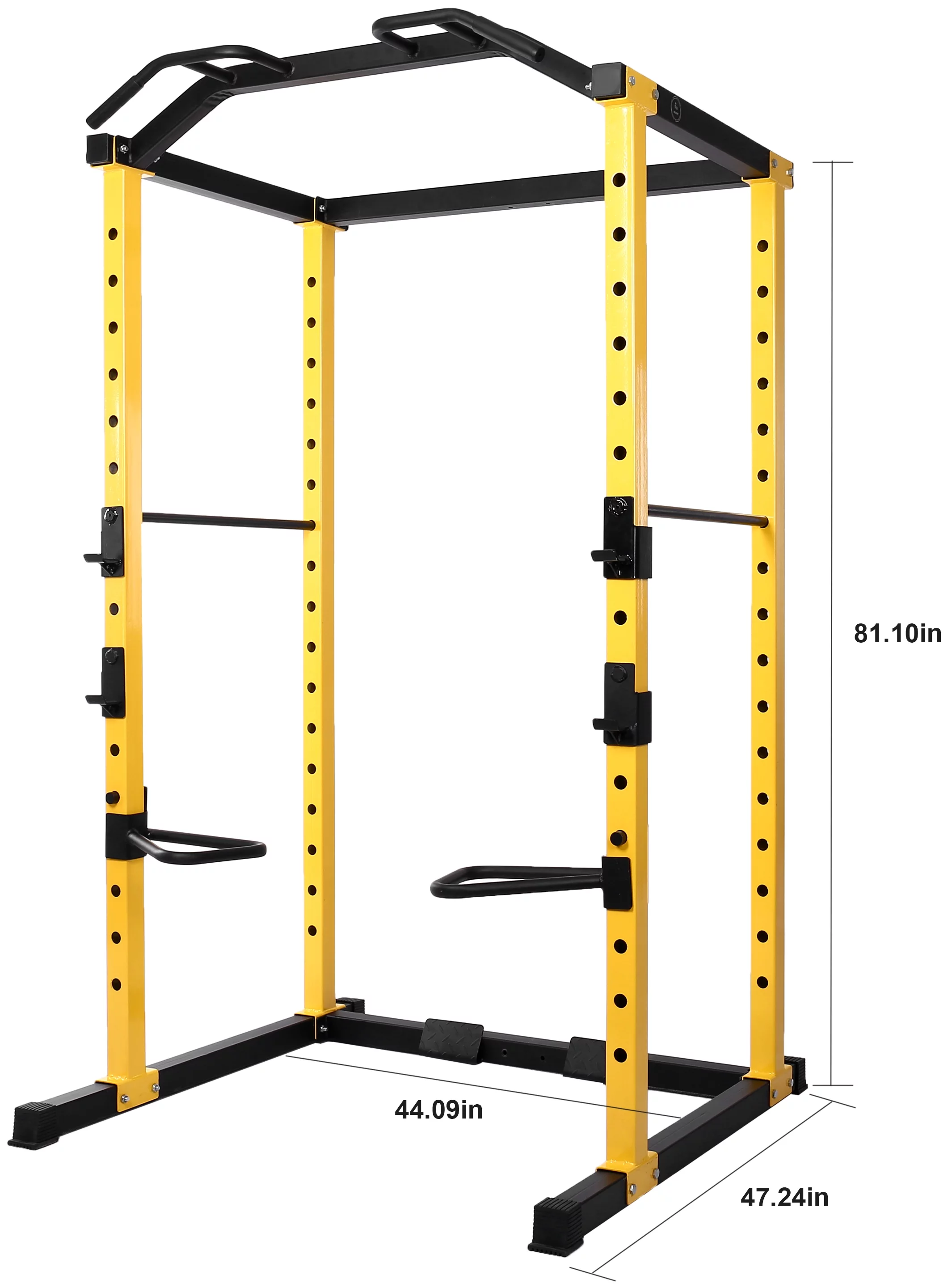 BalanceFrom PC-1 Series 1000lb Capacity Multi-Function Adjustable Power Cage Power Rack with Optional Lat Pull-down and Cable Crossover, Power Cage Only - Womvr