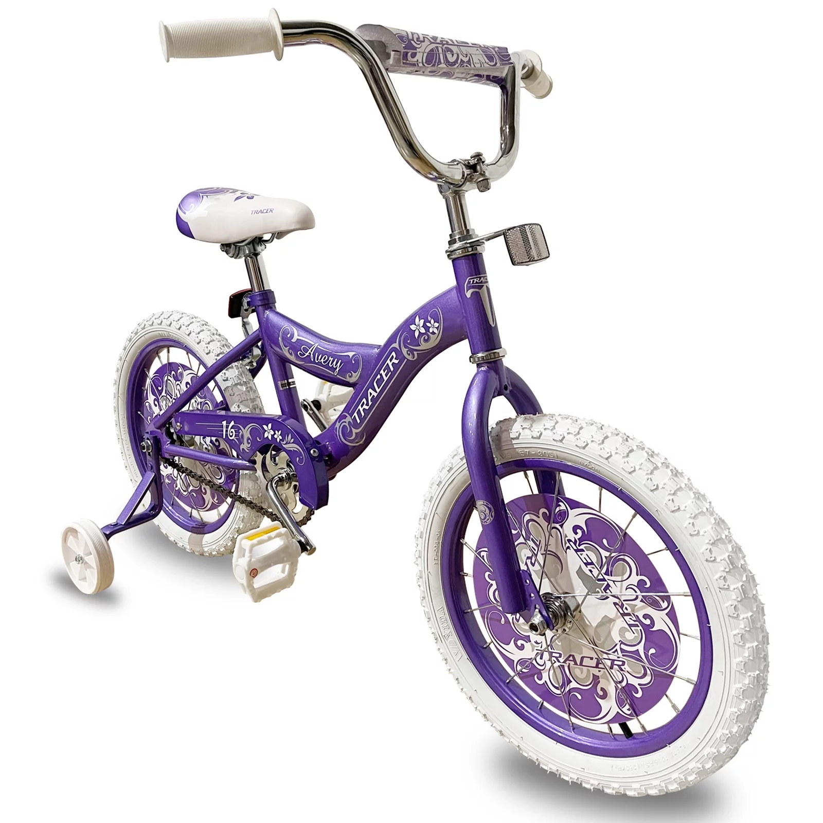 TRACER Daisy BMX 20 Inch Kids Bike, Boy and Girls Age 5 to 9, Purple - Womvr