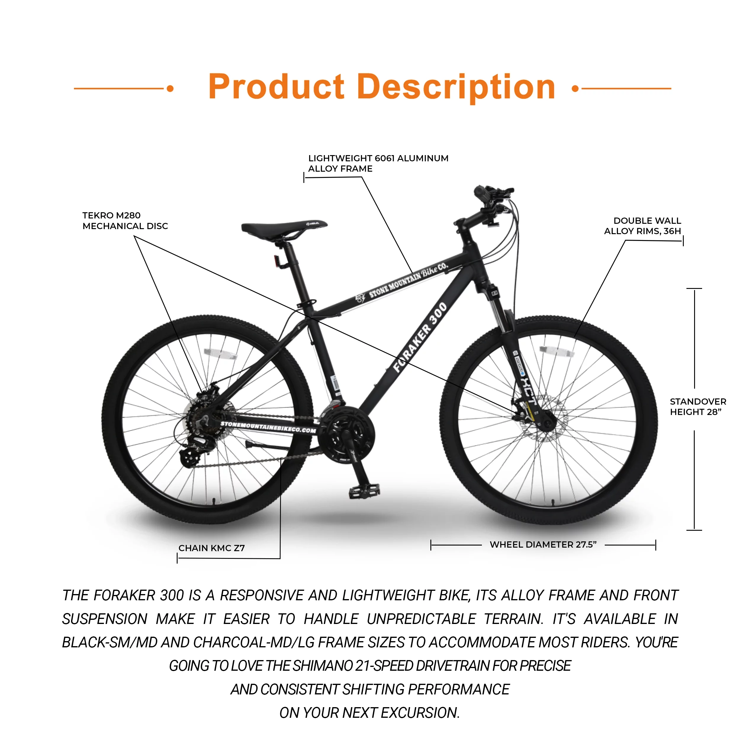 Paramount 100 Hybrid Mountain Bike, 29 x 2 Inch Wheels, 21-Speed, Light Weight Bike for Men & Women, White, Adults Bike Speed Rear Derailleur, Front and Rear Disc Brakes - Womvr