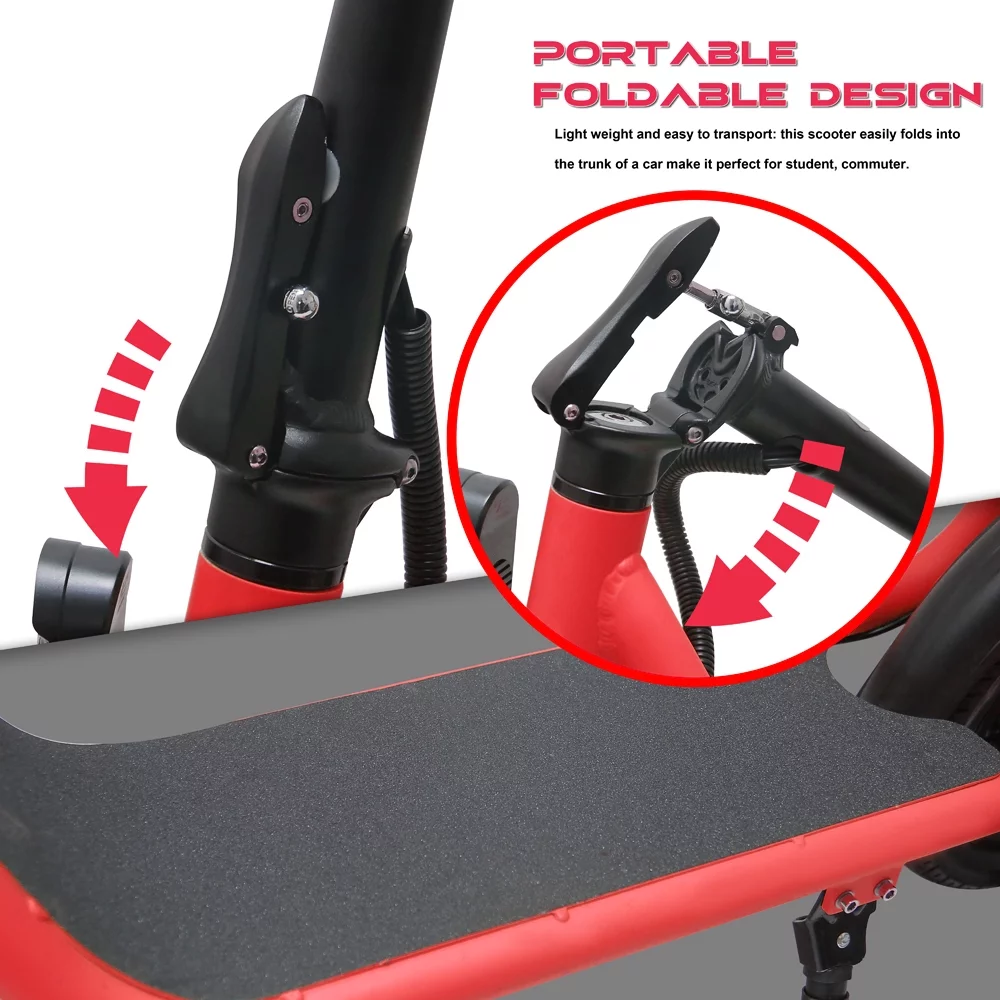 Cynetus Electric Bicycles Foldable Electric Scooter with Seat for Adults Electric Bike with Carry Basket - Womvr