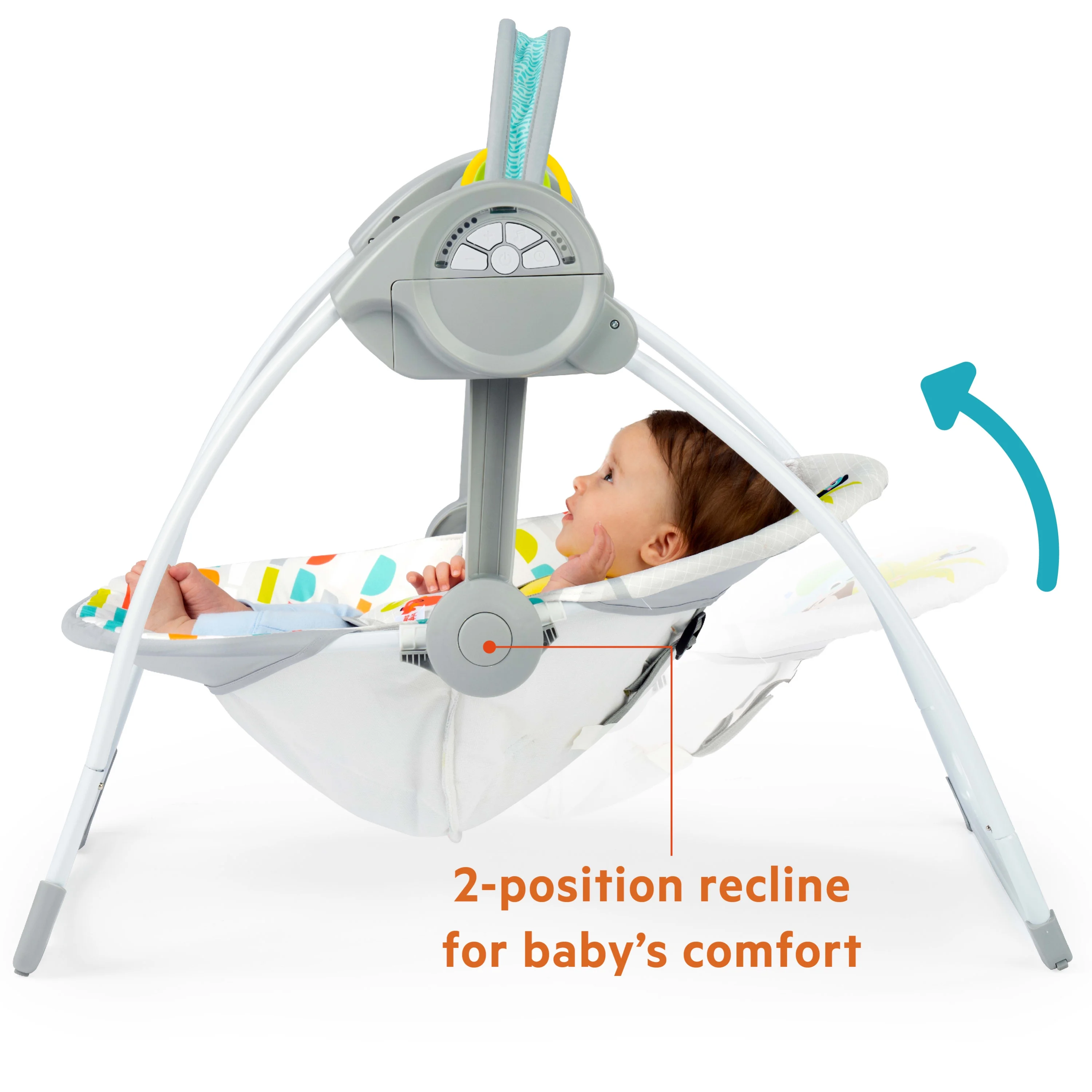 Bright Starts Playful Paradise Portable Compact Baby Swing with Toys, Unisex, Newborn + - Womvr
