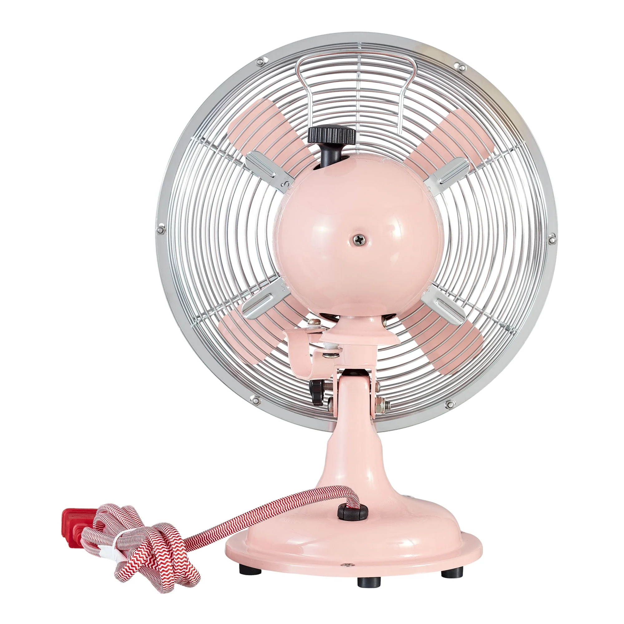 Better Homes & Gardens New 12 inch Retro 3-Speed Metal Tilted-Head Oscillation Table Fan Gold - Womvr
