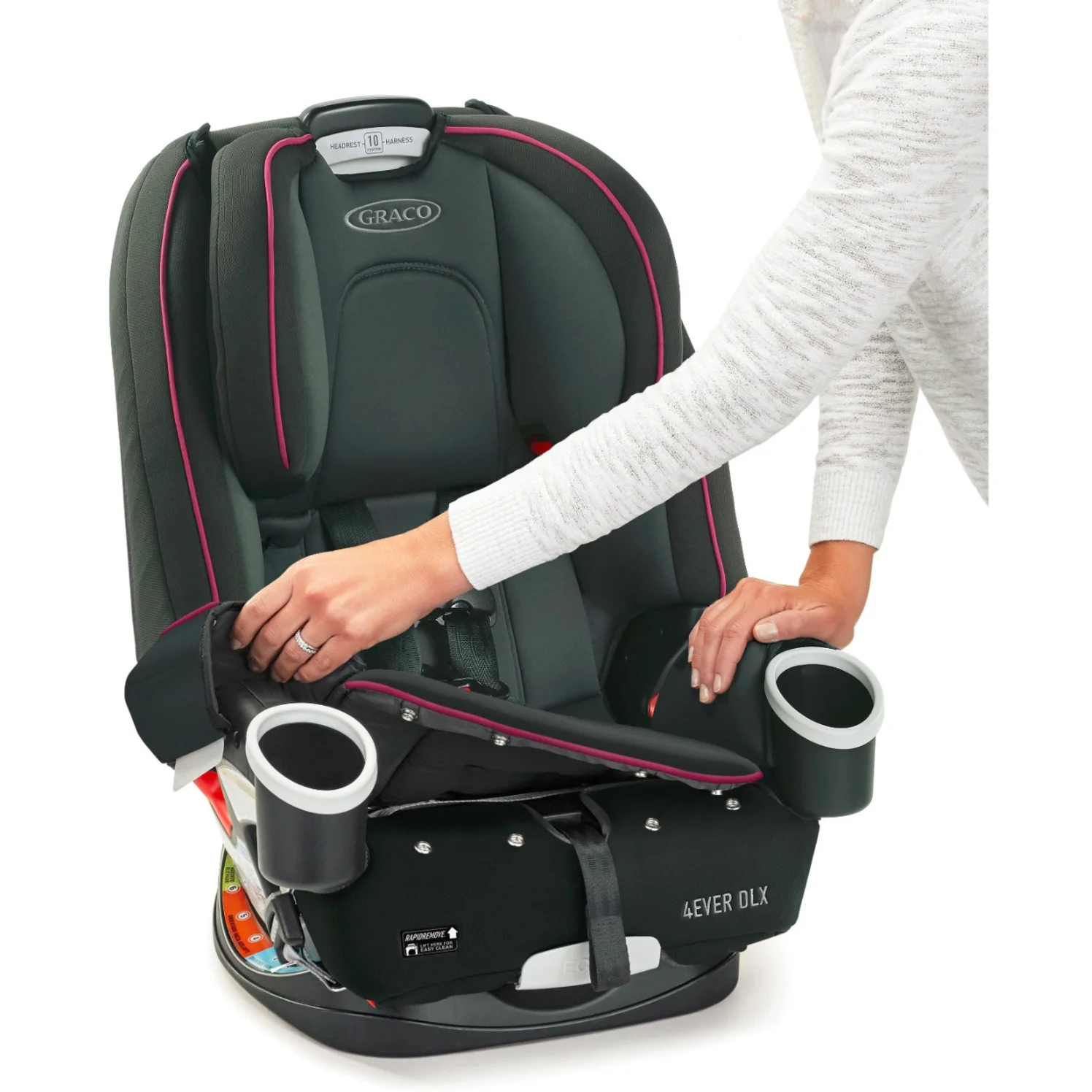 Graco 4Ever DLX 4-in-1 Convertible Car Seat, Zagg Black Waves - Womvr