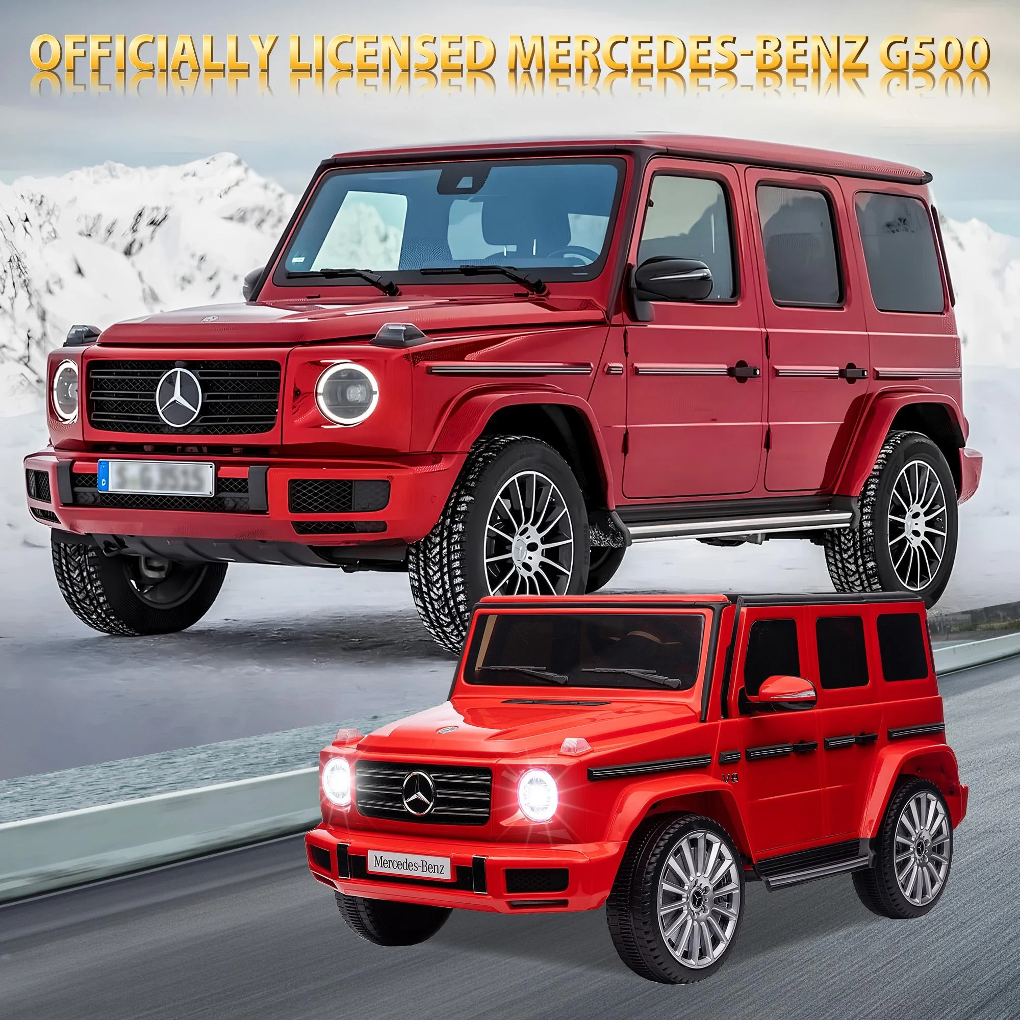 24V Ride on Car with Remote Control for Kids Mercedes Benz Ride on Car Toy for Boys and Girls 3-6 Years Old, Electric Vehicle, Bluetooth, LED Light, White - Womvr