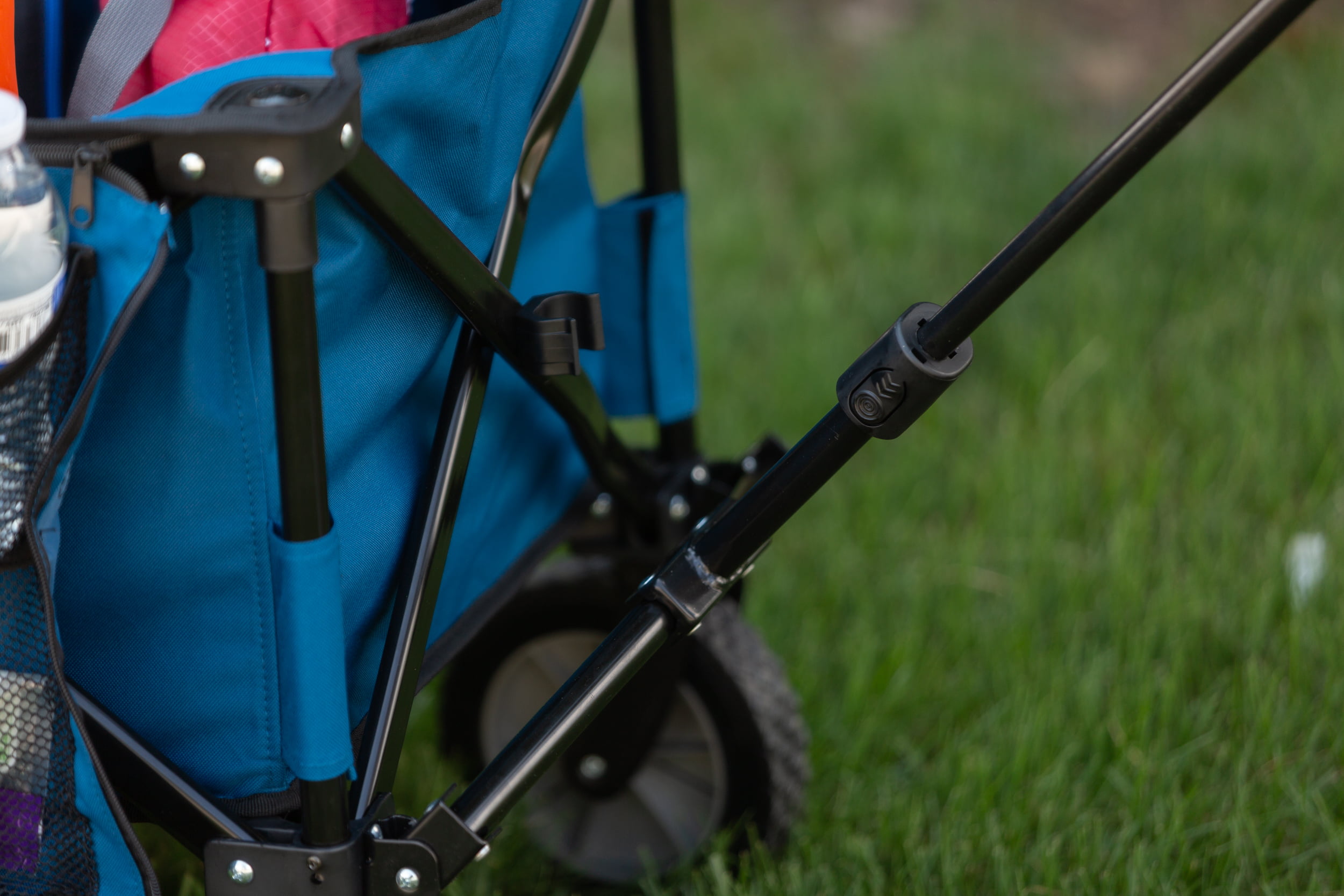 Ozark Trail Quad Folding Camp Wagon with Tailgate, Blue - Womvr