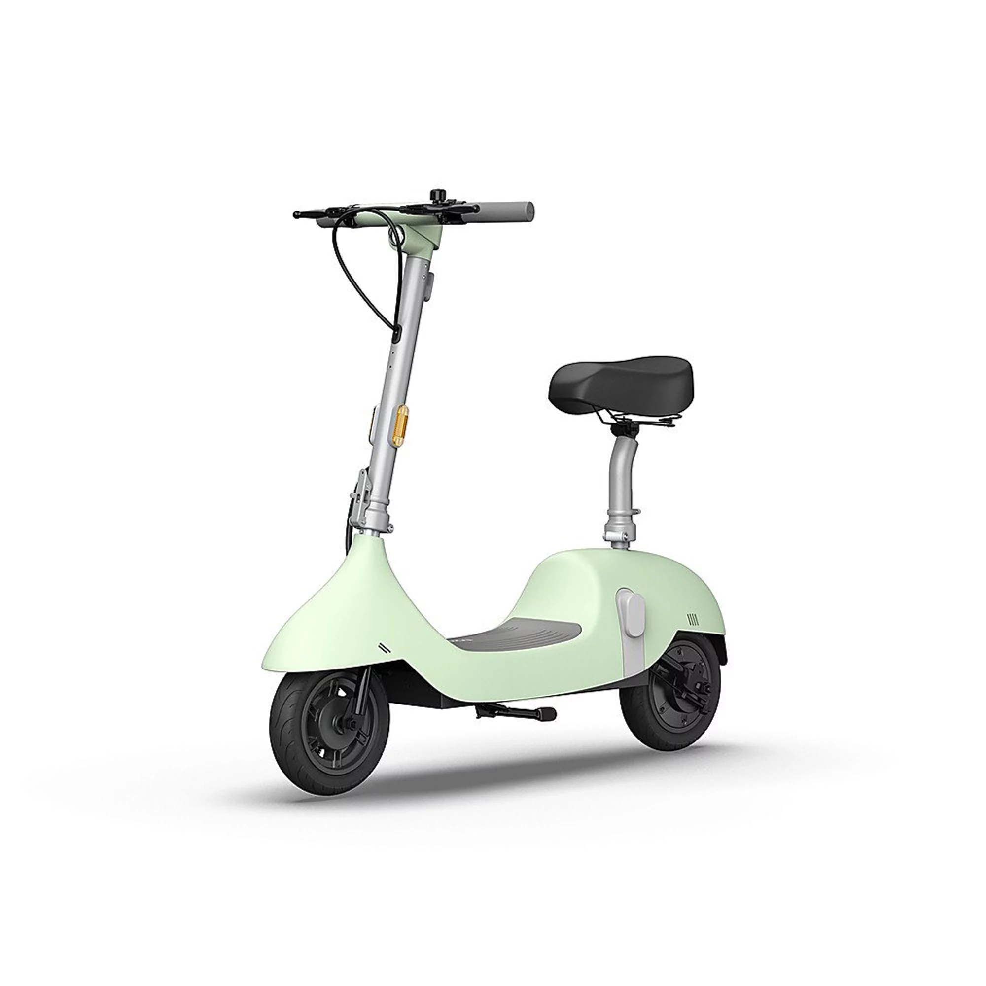 OKAI Ceetle Pro Electric Scooter with Foldable Seat w/35 Miles Operating Range & 15.5mph Max Speed - White - Womvr