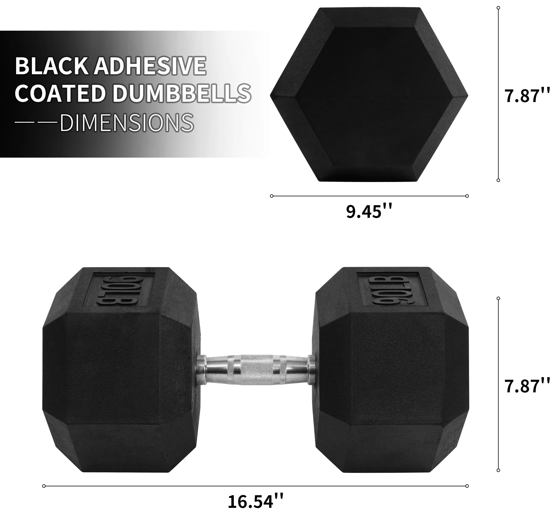 BalanceFrom Rubber Encased Hex Dumbbells, 20 Lbs. Pair - Womvr
