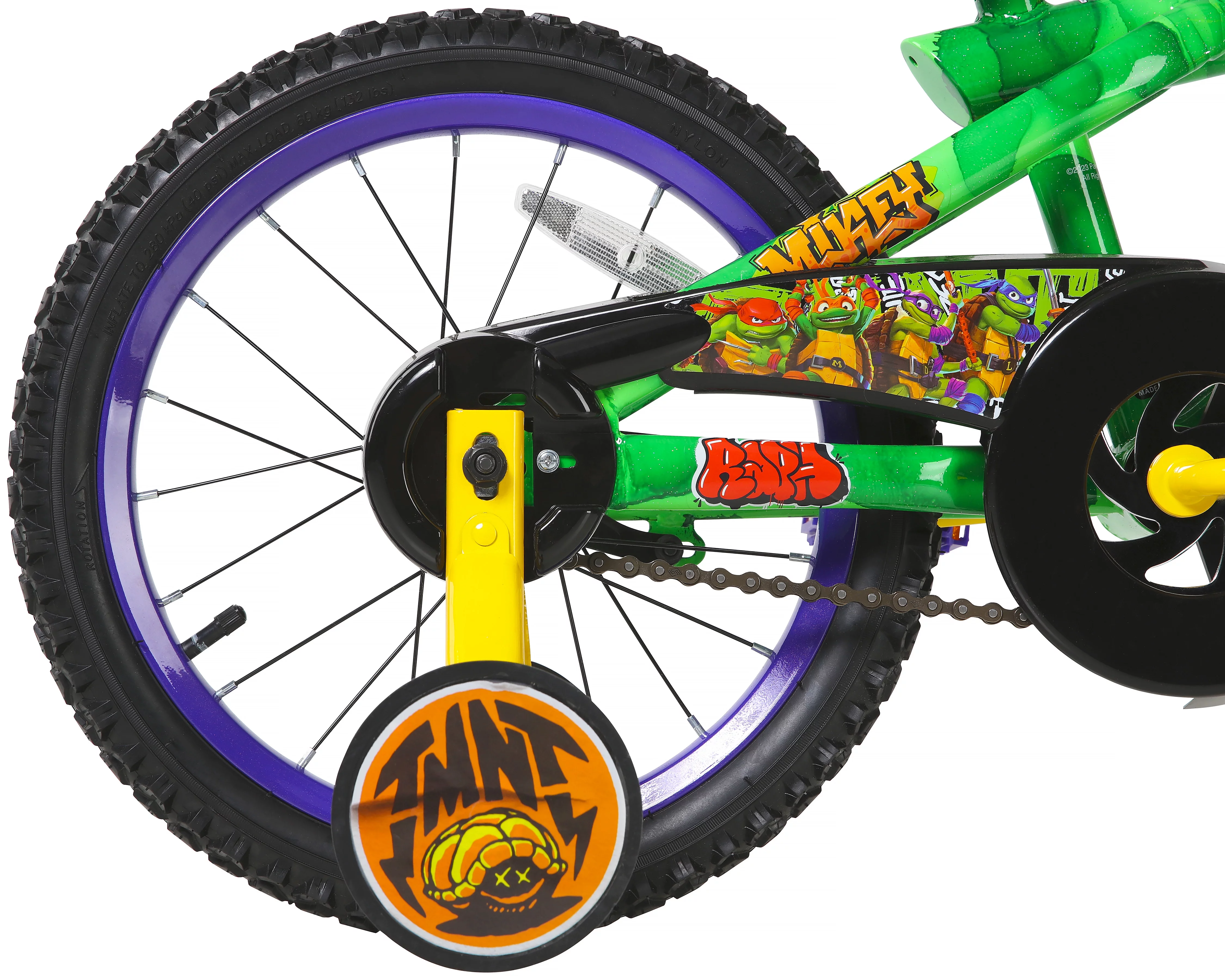Dynacraft 16-inch Teenage Mutant Ninja Turtles Boys Bike for children ages 4-8 years - Womvr