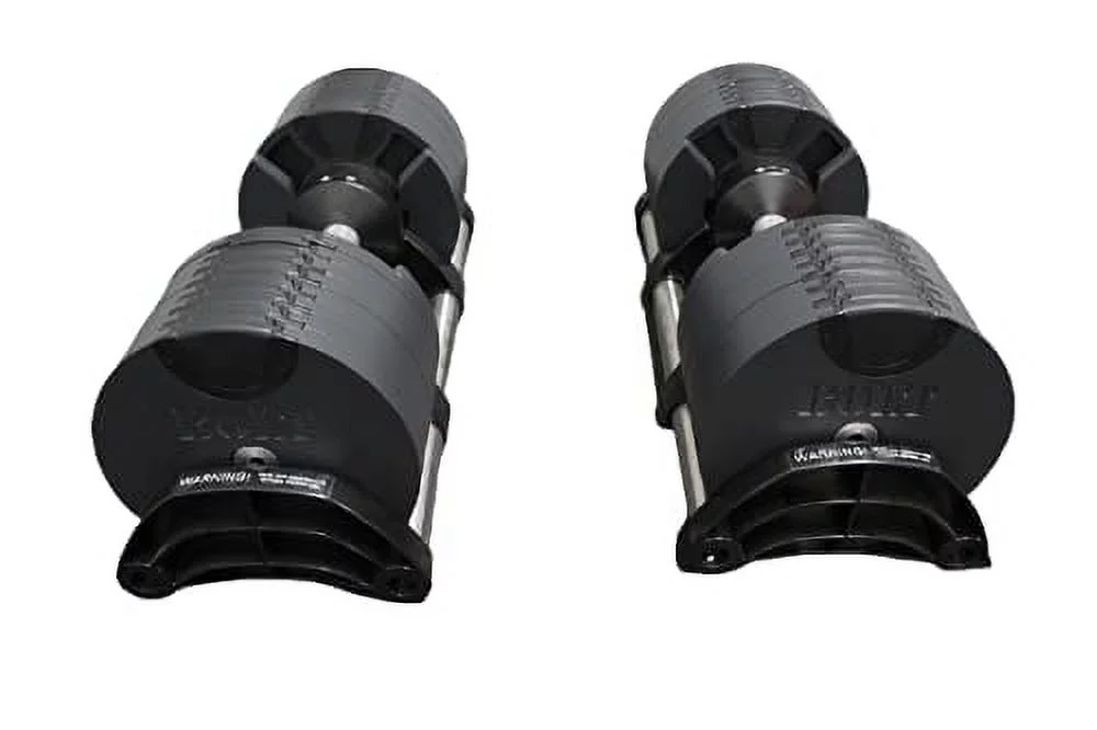 Nuobell  x Bolt Fitness Supply +  Adjustable Dumbbell 5 - 50 LB (Pair) Black with Tray. - Womvr