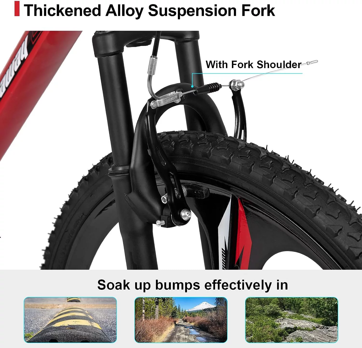 Hiland Humtway 26 inch Mountain Bike for Mens and Womens. - Womvr