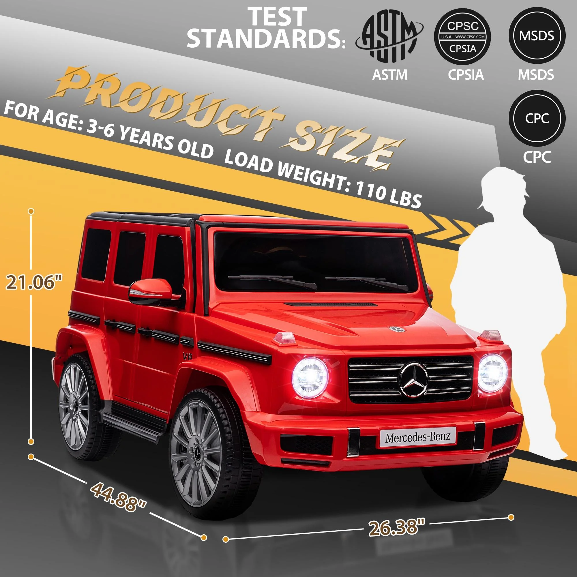 24V Ride on Car with Remote Control for Kids Mercedes Benz Ride on Car Toy for Boys and Girls 3-6 Years Old, Electric Vehicle, Bluetooth, LED Light, White - Womvr