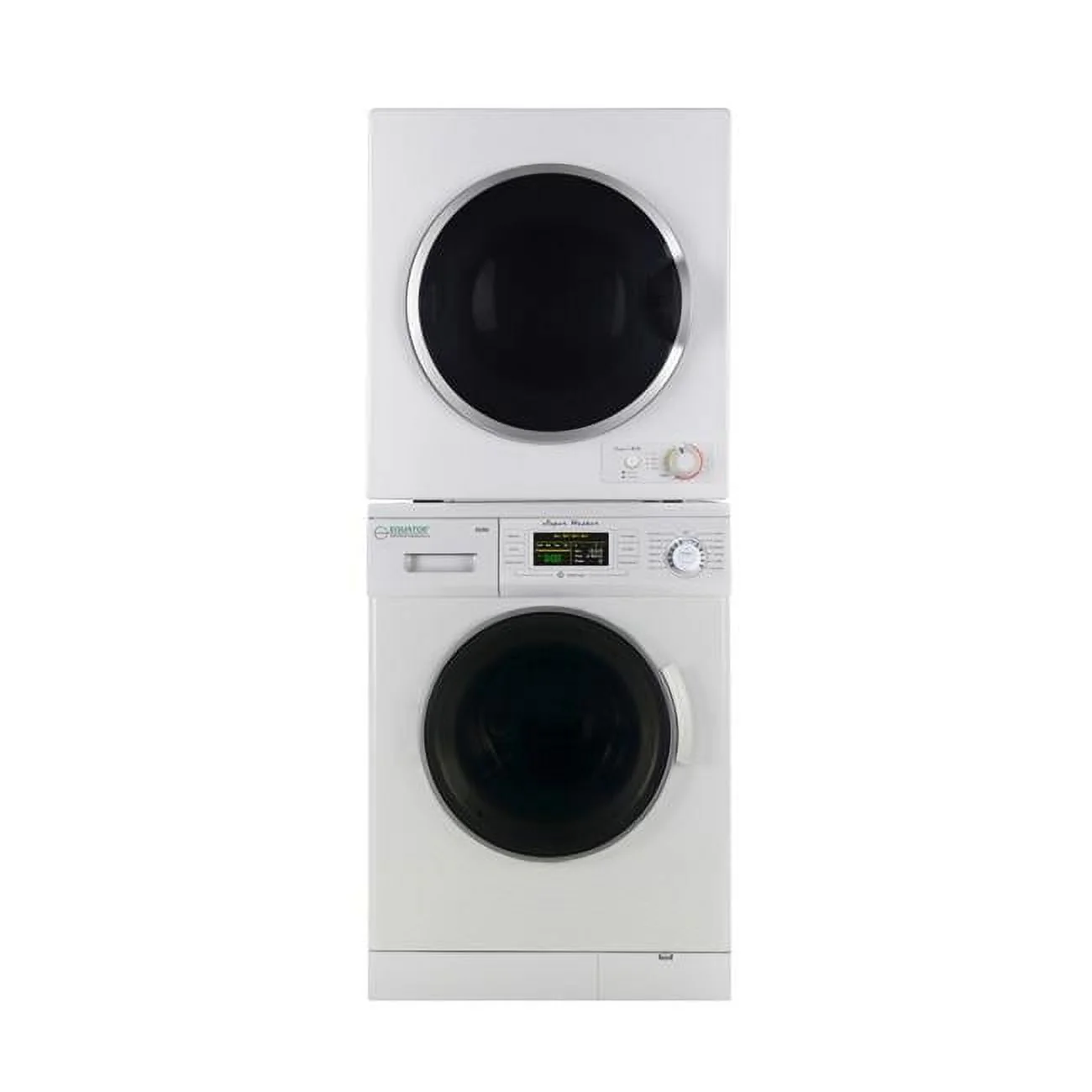 Equator Advanced Appliances EW 824 N-ED 850 Lavadora Compacta Apilable de Carga Frontal y Secadora Corta - Womvr