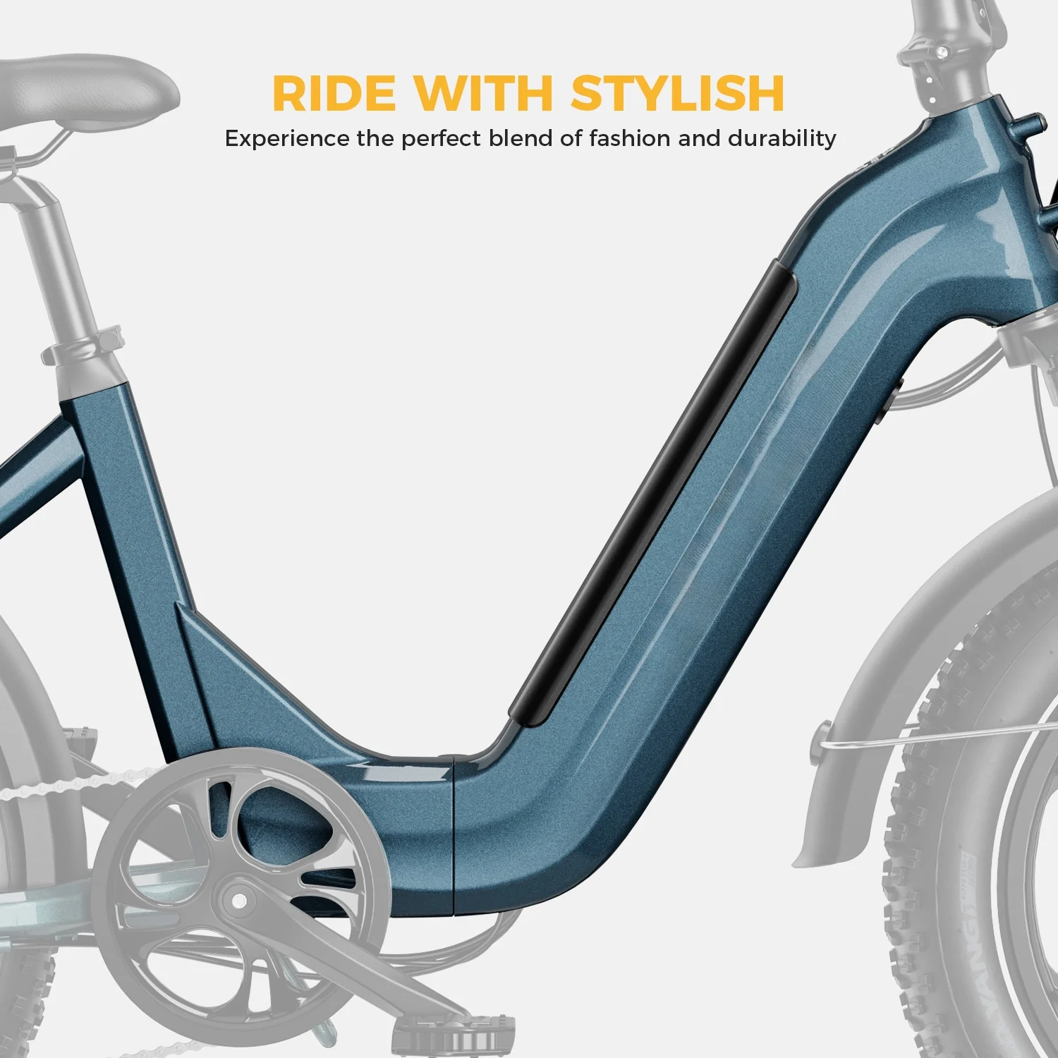 Yoloway Ranger S Folding Electric Bike, Foldable Electric Bicycle with 48V 14.4AH Removable Battery, 20