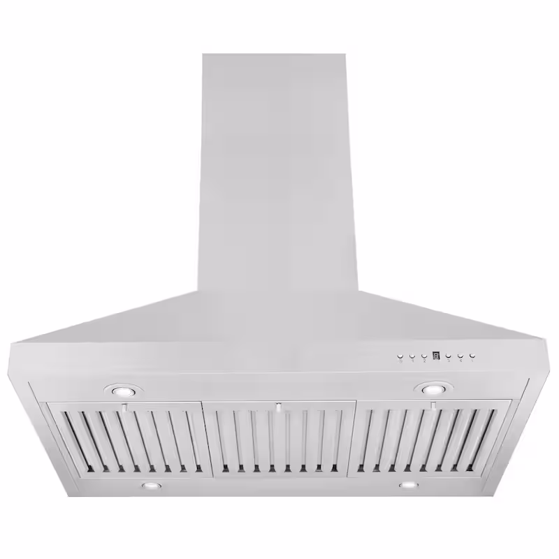 36 in. 400 CFM Convertible Island Mount Range Hood in Stainless Steel - Womvr