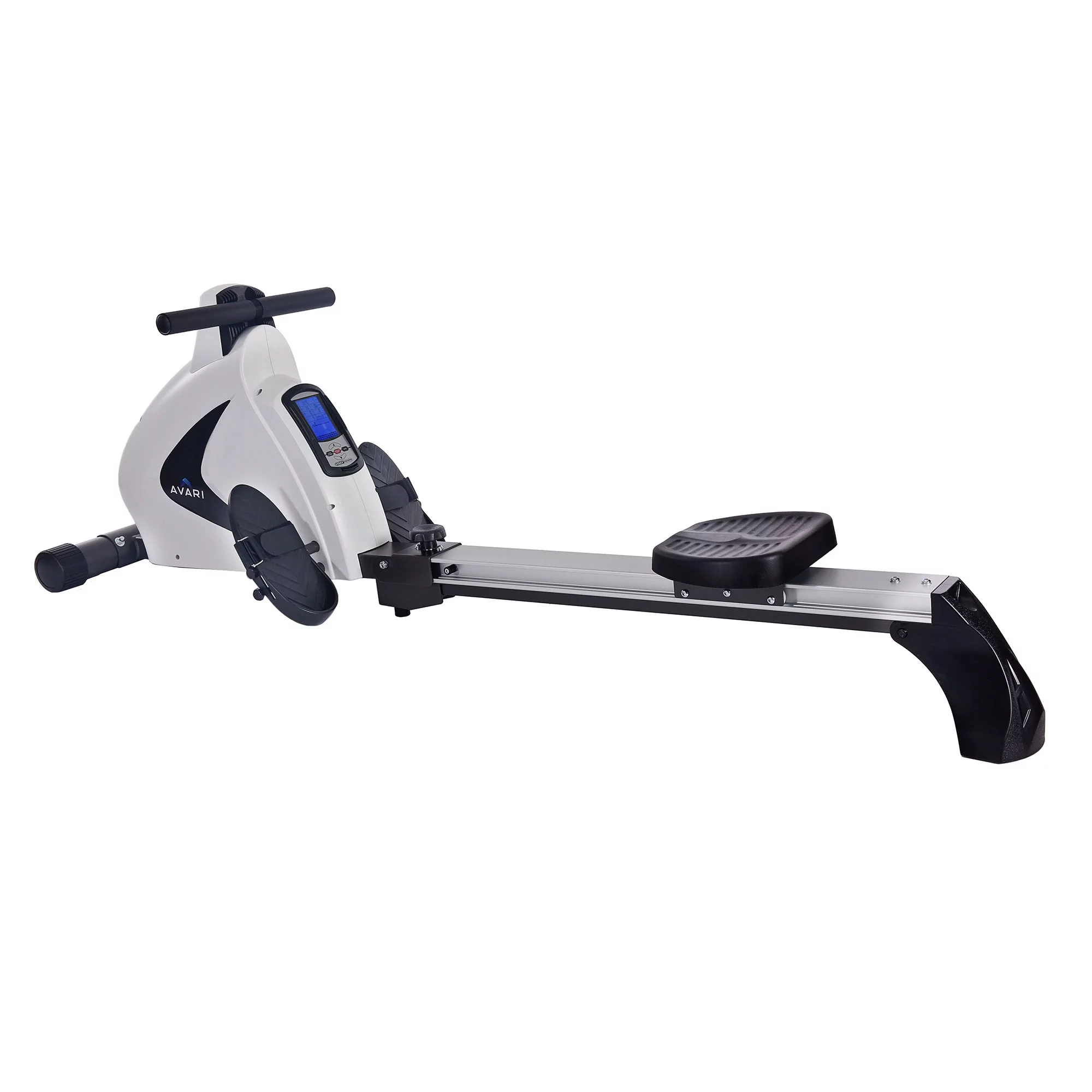 Stamina Avari 12 Program Cardio Exercise Magnetic Rower Machine, White - Womvr