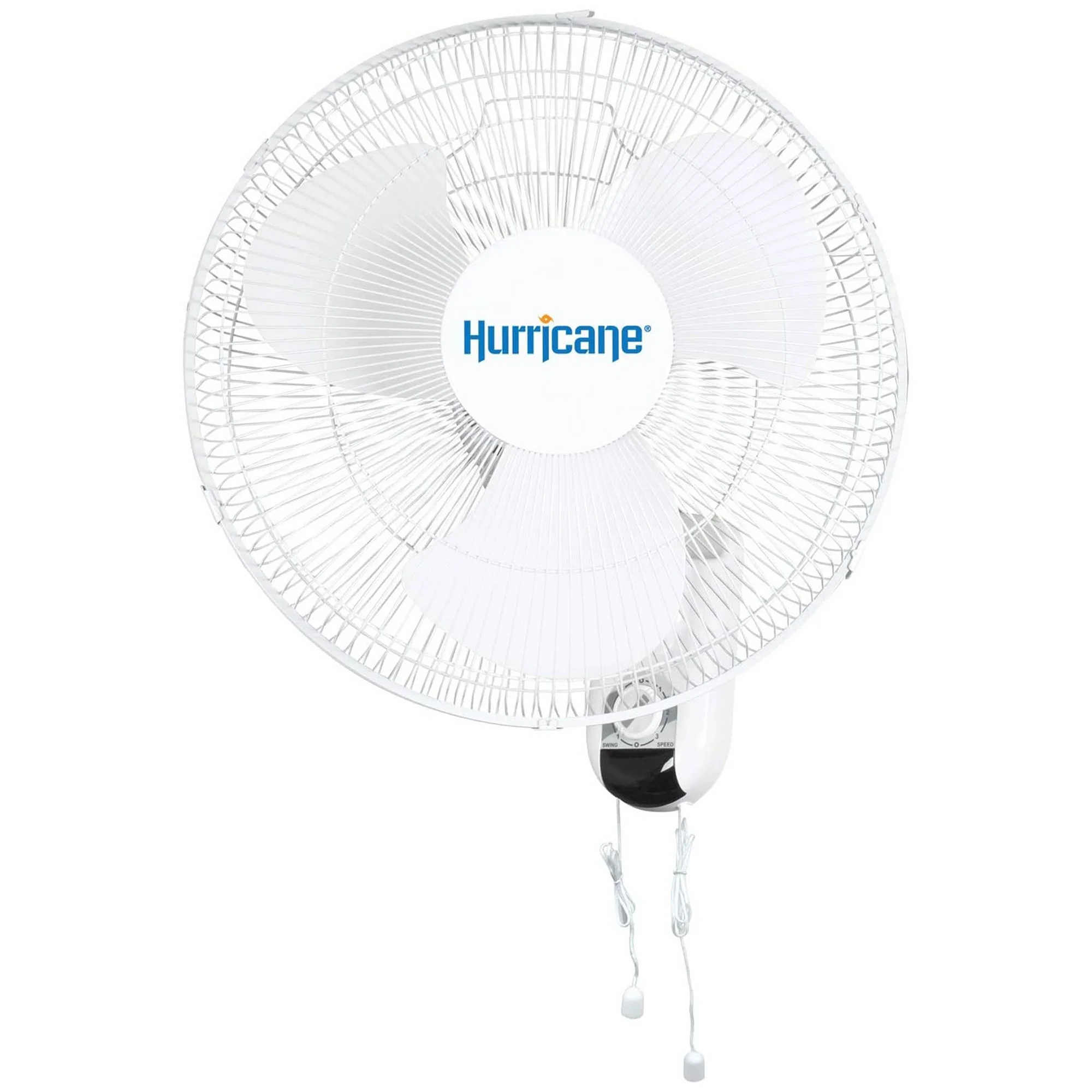 Hurricane Supreme 18 Inch Oscillating Wall Mount Fan, White - Womvr