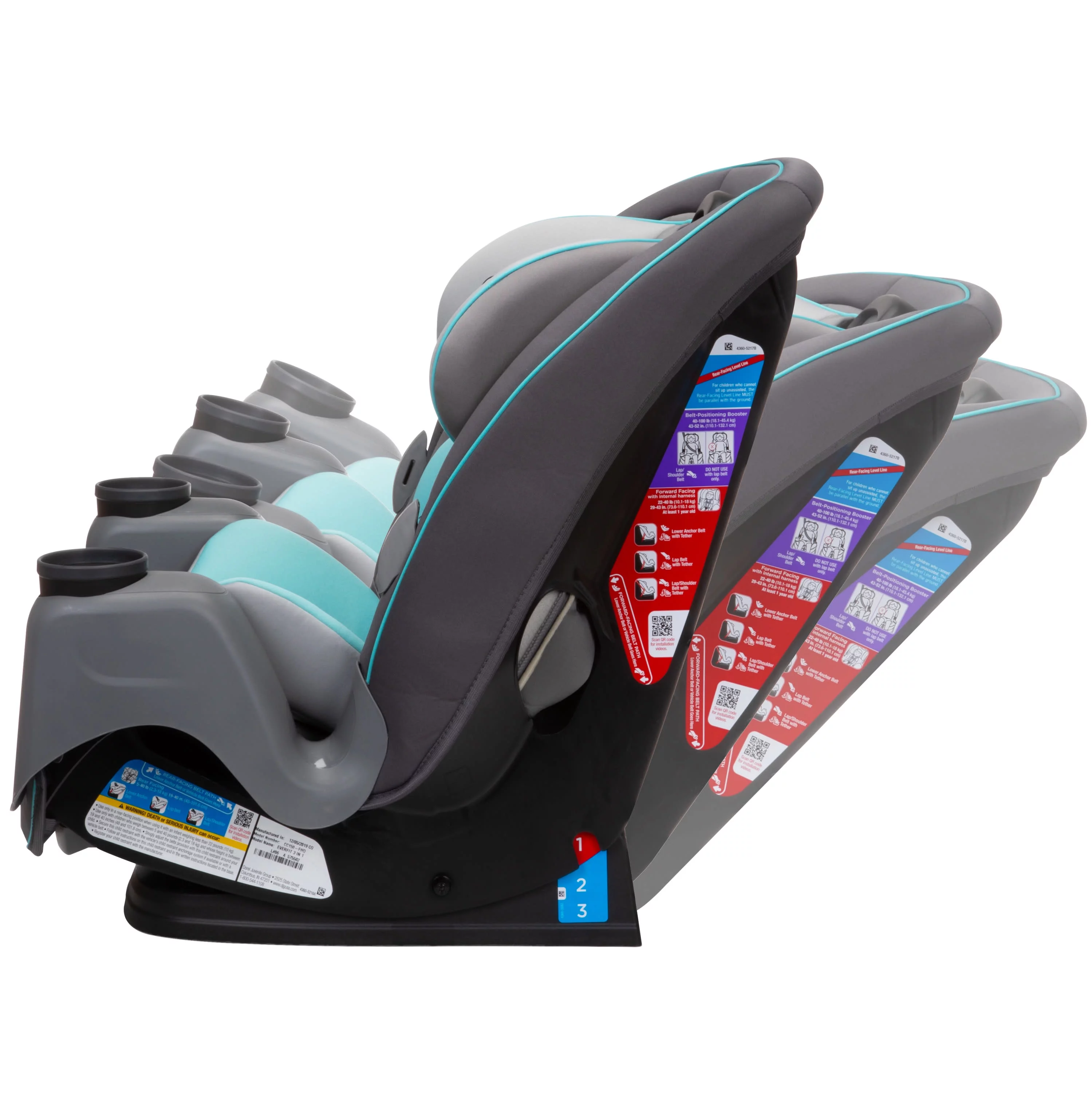 Safety 1st Grow and Go Sprint All-in-One Convertible Car Seat, Soapstone II - Womvr